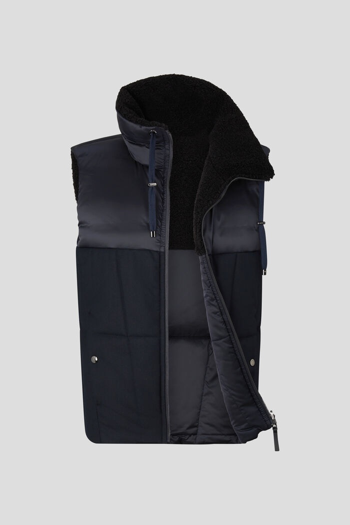 Xeno Reversible down waistcoat in Navy blue - 8
