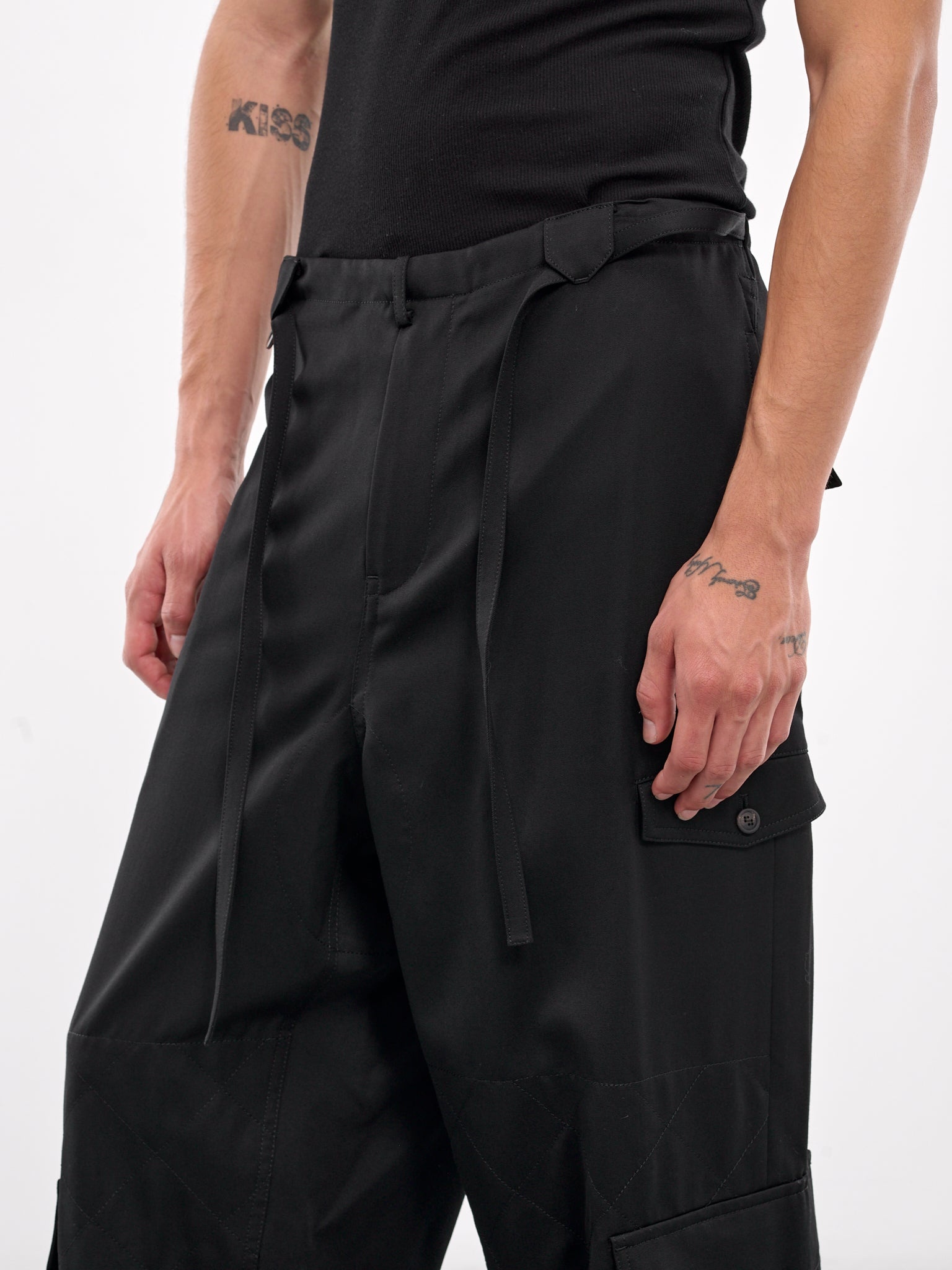 Drawstring Cargo Trousers - 5