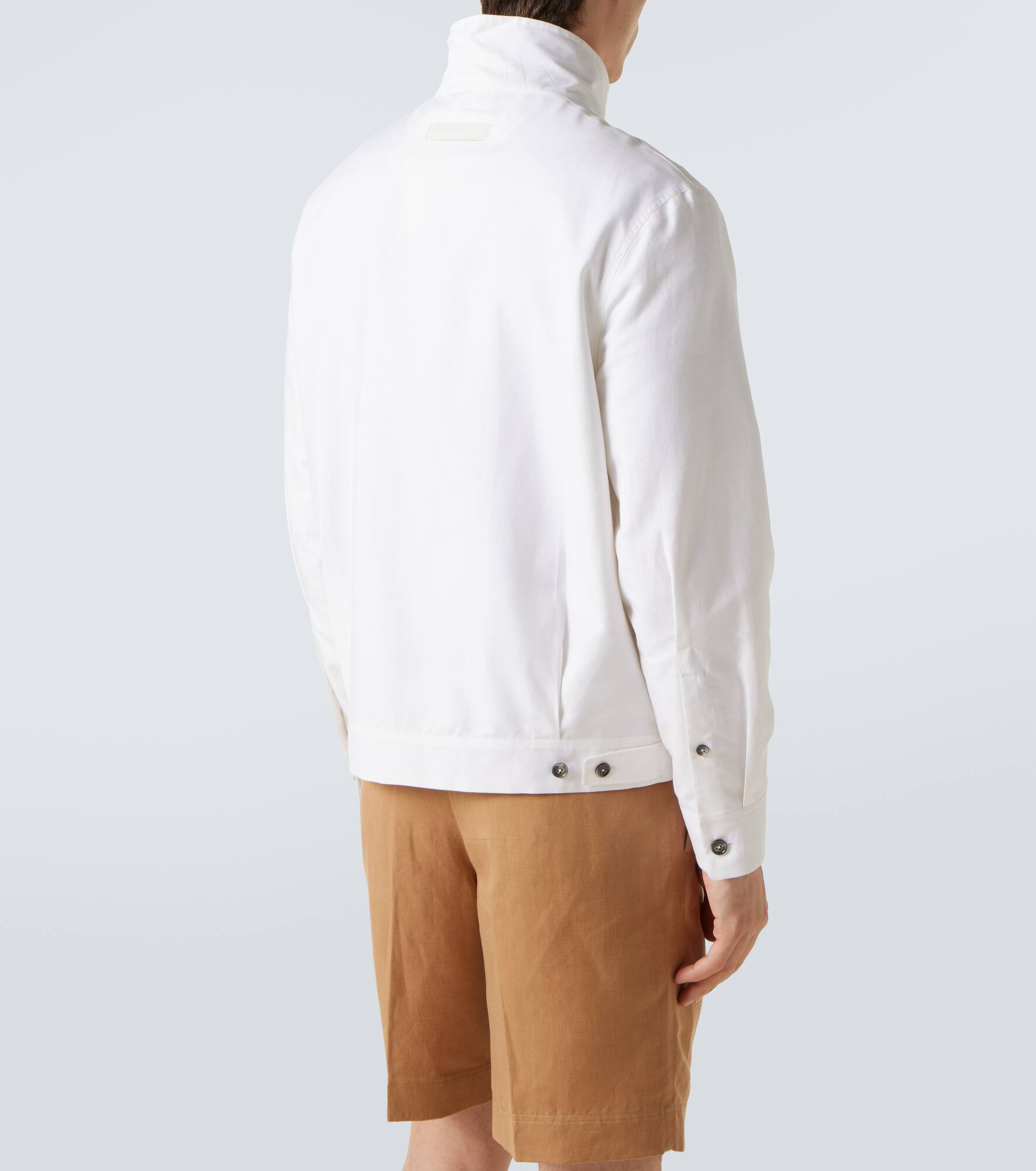 Cotton, linen, and silk jacket - 4