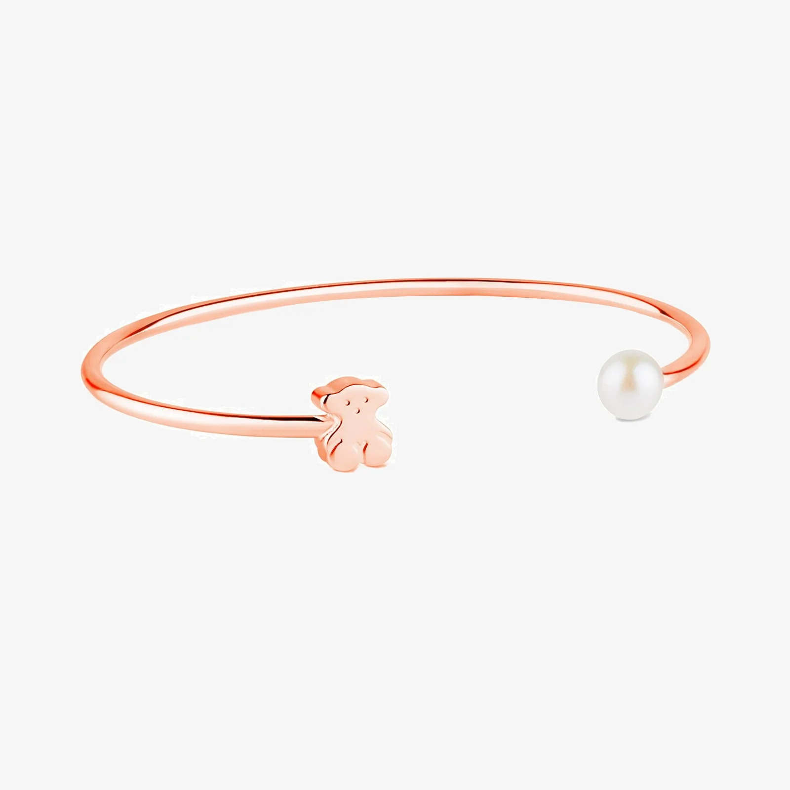 Rose 18K gold vermeil Sweet Dolls Bracelet with Pearl - 1