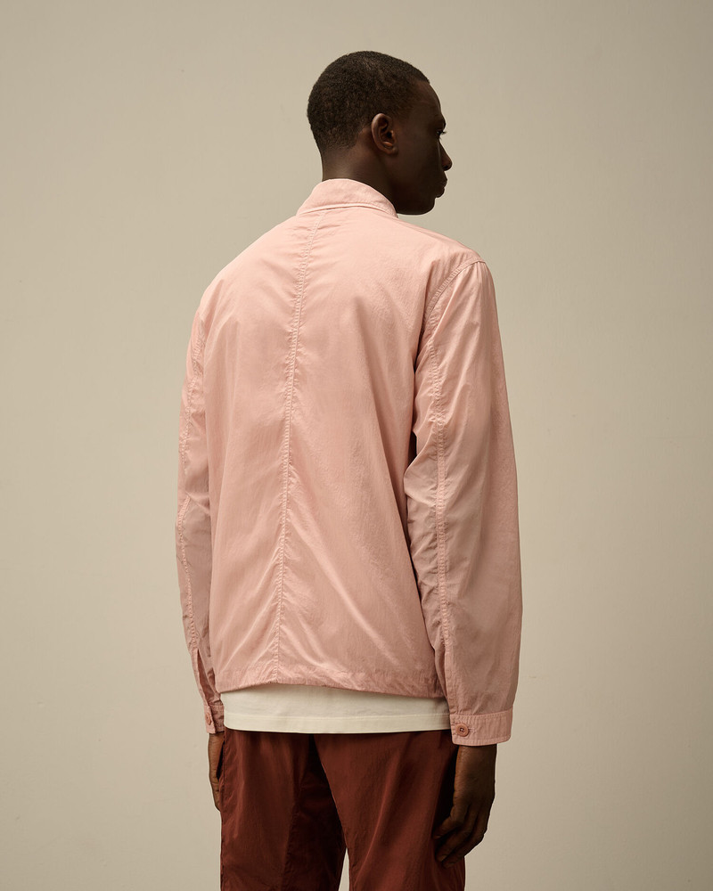 Chrome-R Chest Zip Pockets Overshirt 4