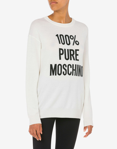 Moschino 100% PURE MOSCHINO WOOL JUMPER outlook