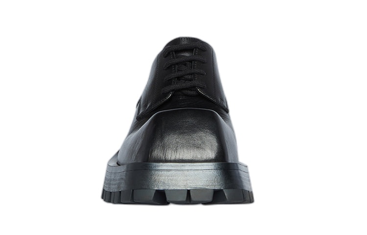 (WMNS) Balenciaga Trooper Derby Shoes 'Black' 678812WB9201000 - 3