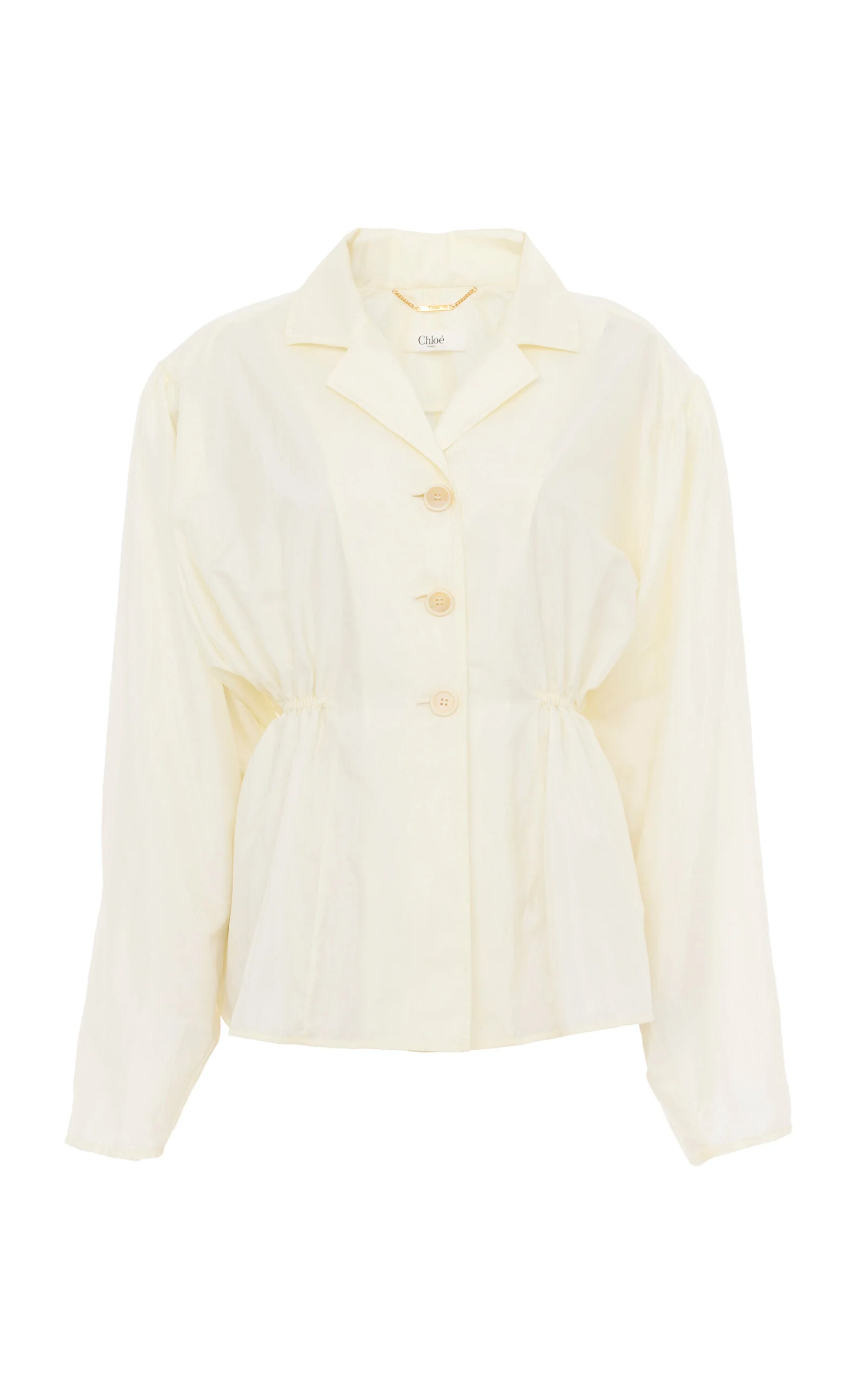Technical Silk-Blend Taffeta Top neutral - 1