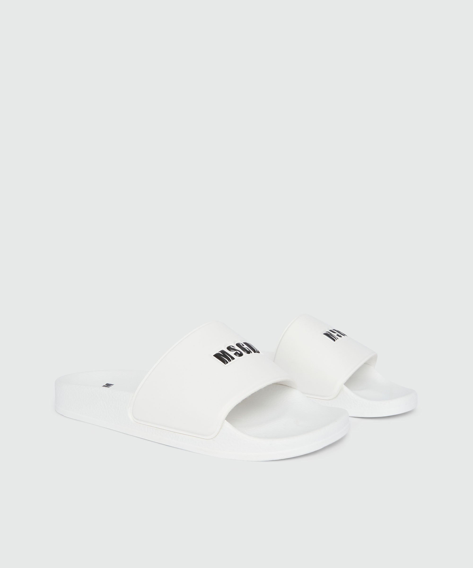 White pool slides with MSGM micrologist - 2