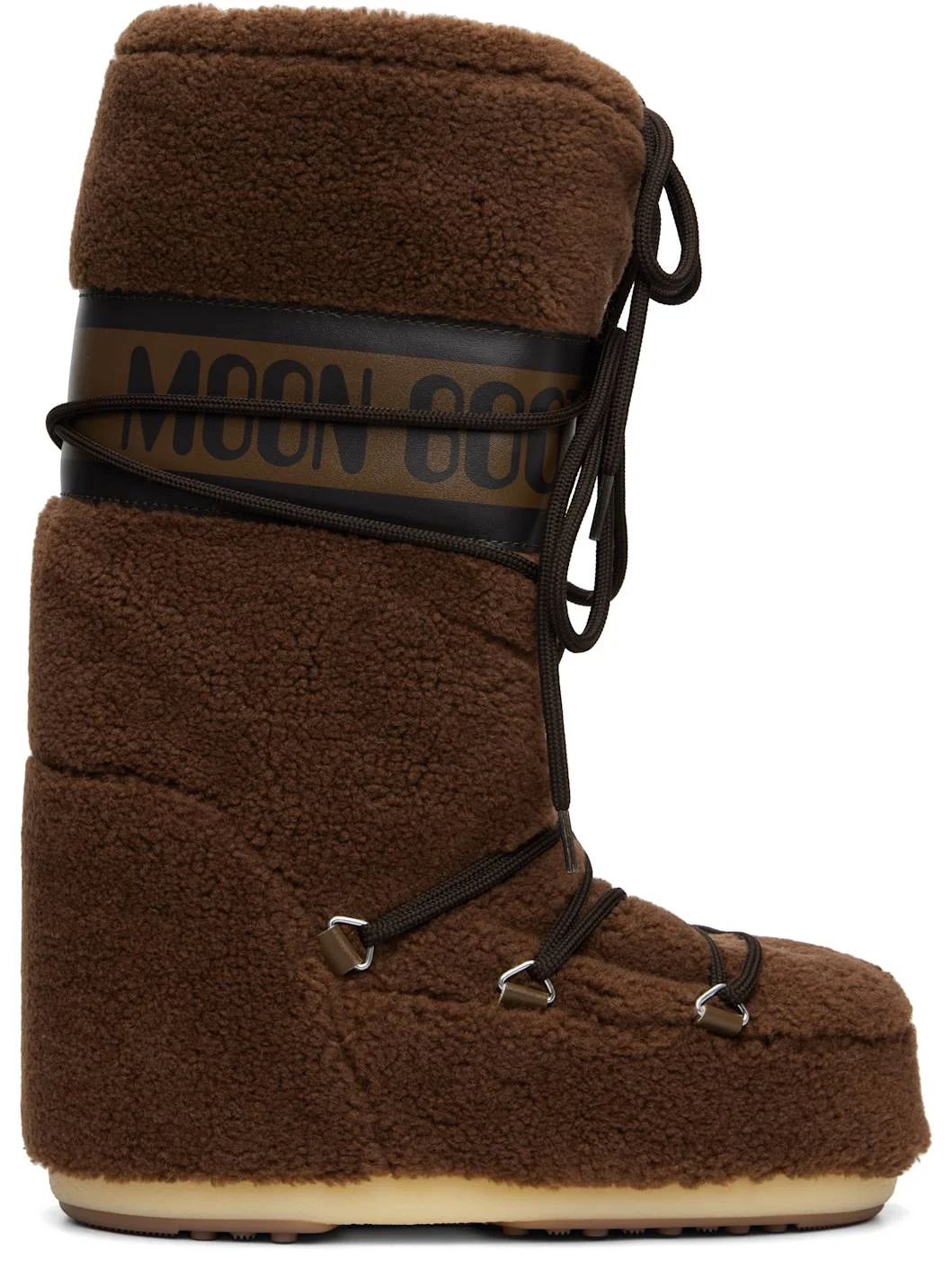 Brown Icon Fleece Boots - 1