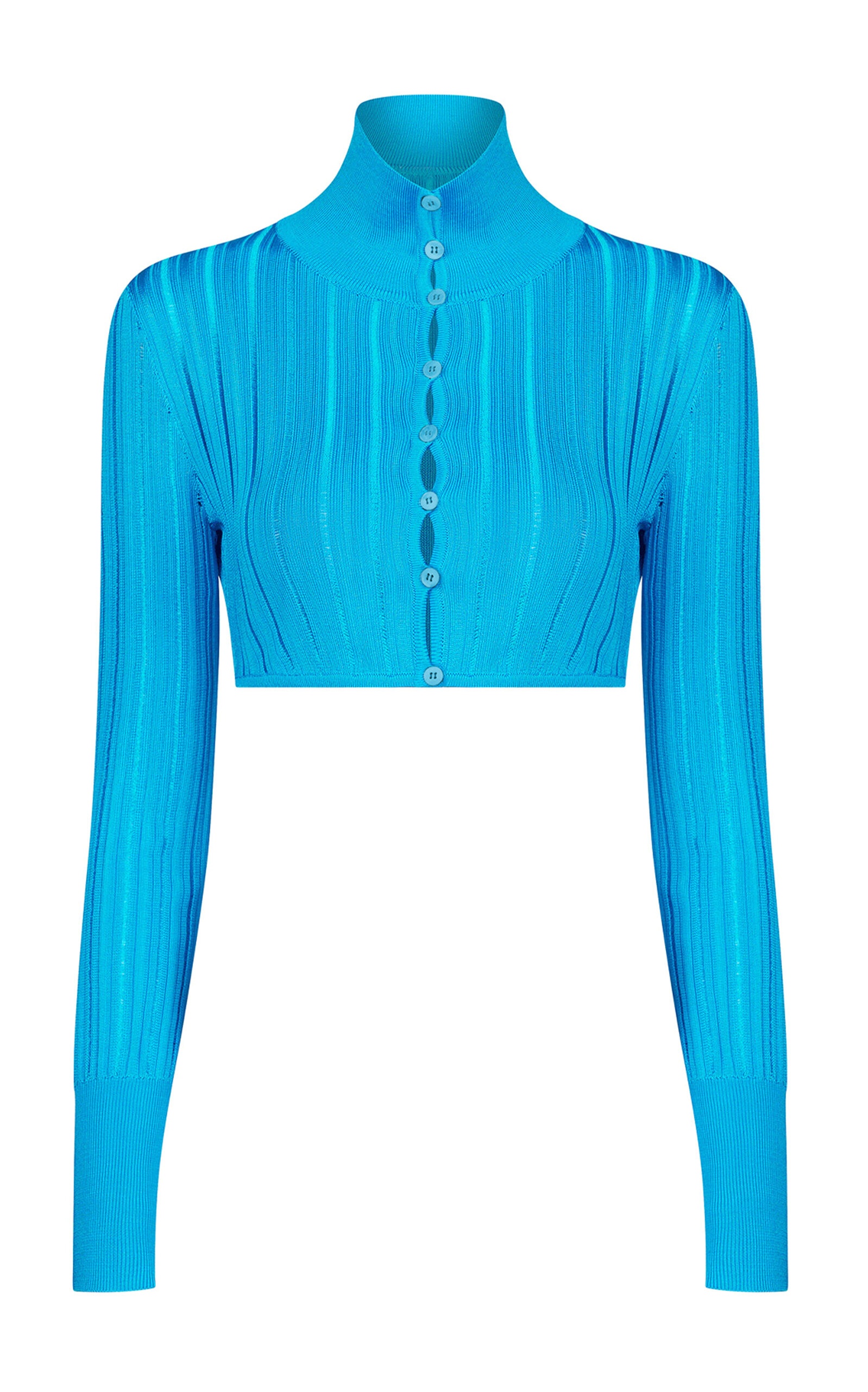Crinoline Cropped Cardigan blue - 1
