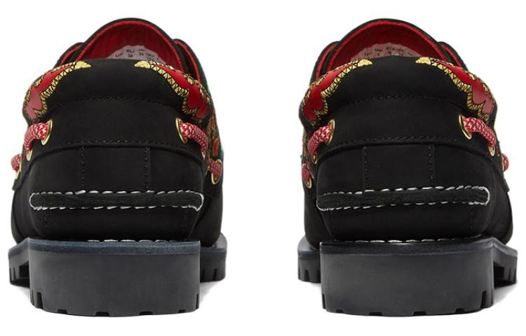 (WMNS) Timberland 3-Holes Boot Shoes x CLOT 'Black' A5Z6UW - 4