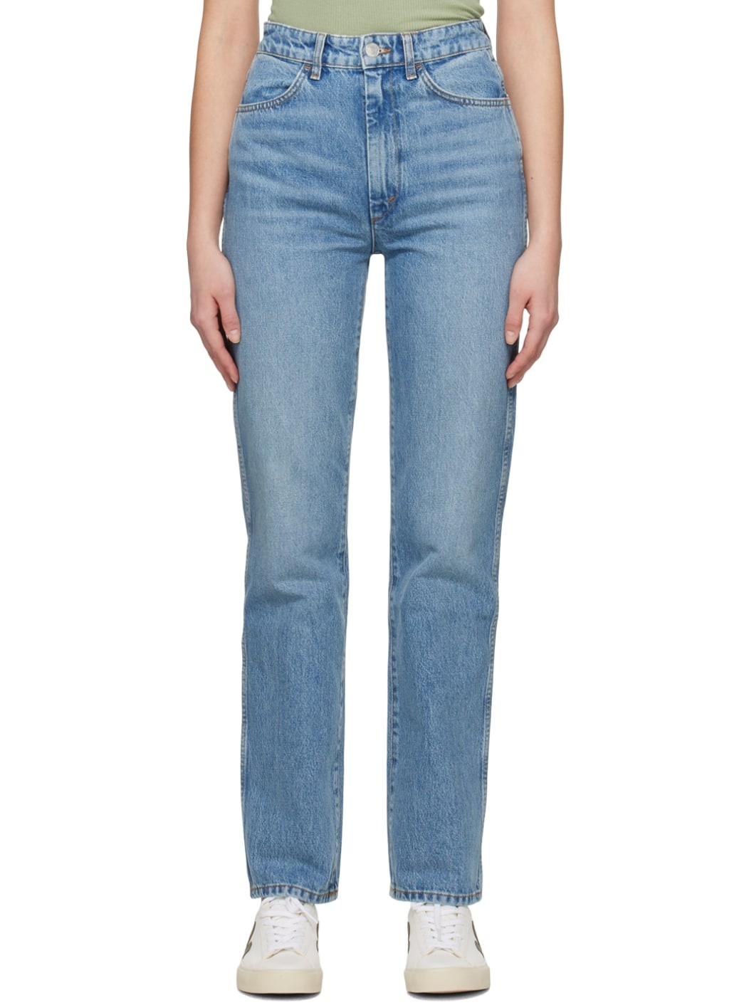 Blue 70s Cigarette Jeans - 1