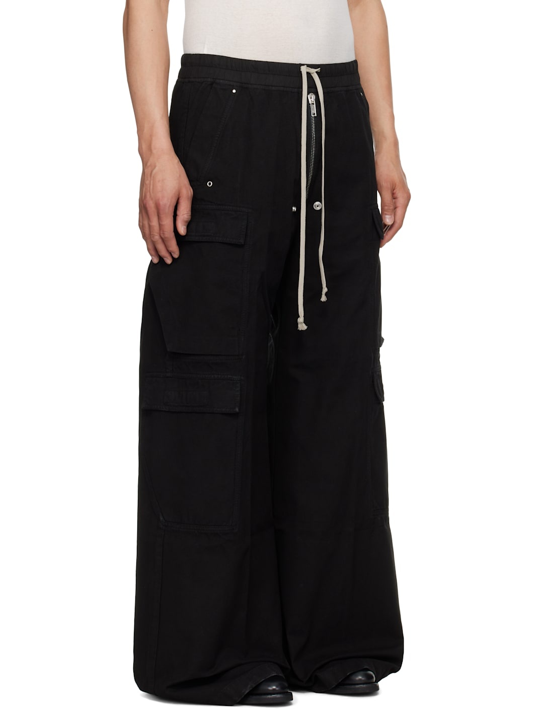 Black Hollywood Double Cargo Jumbo Belas Pants - 2