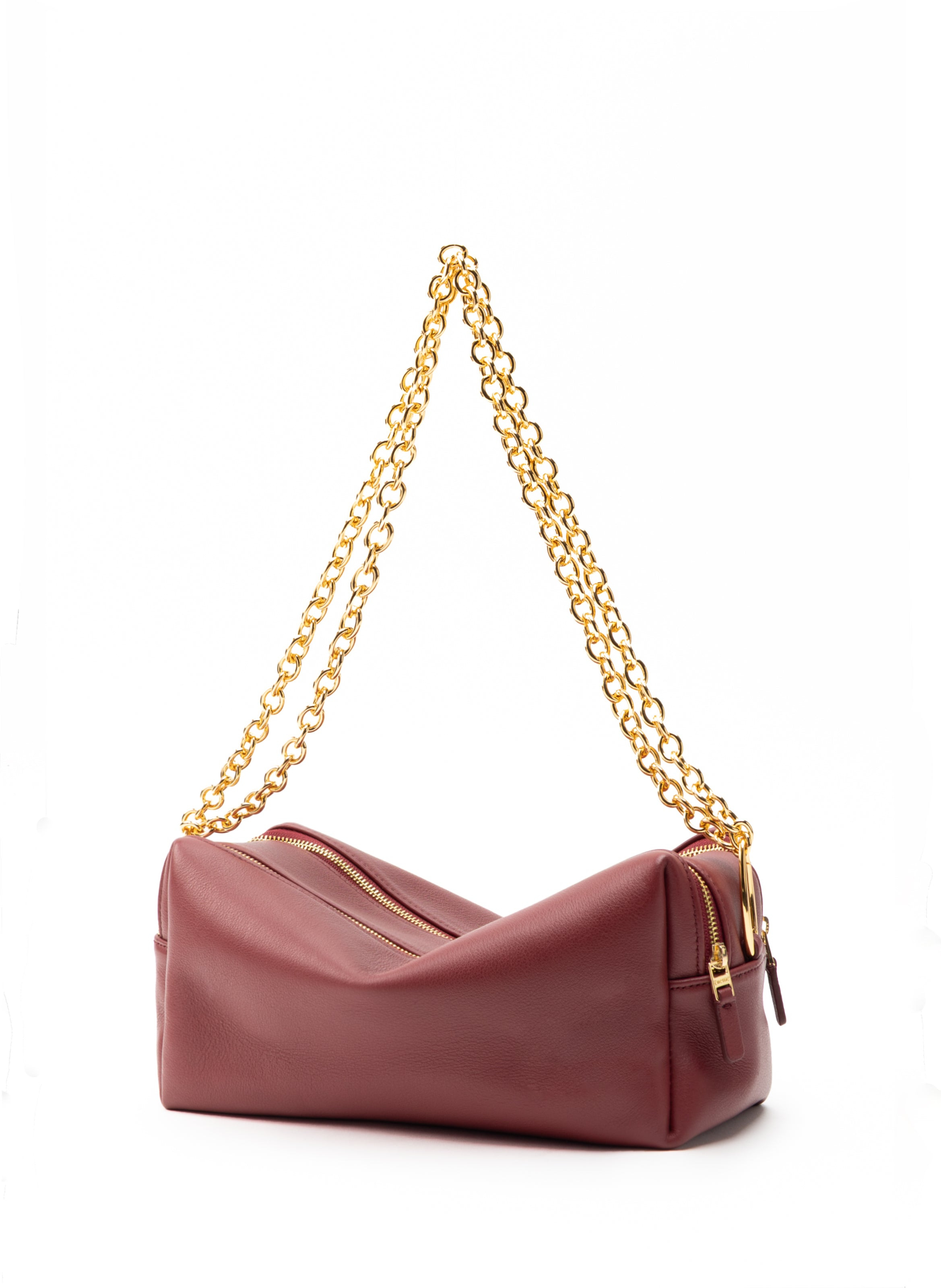 Trousse Chain Leather Burgundy - 2