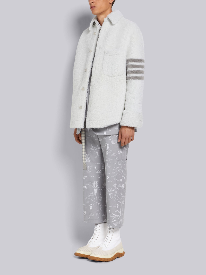 White Canvas 3-piece Molded Rubber Sole Chelsea Duck Boot 6