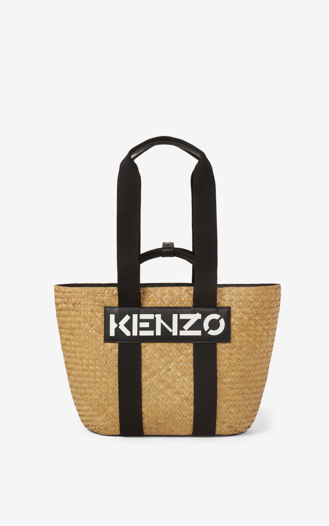 Large KENZO Logo raffia basket - 2