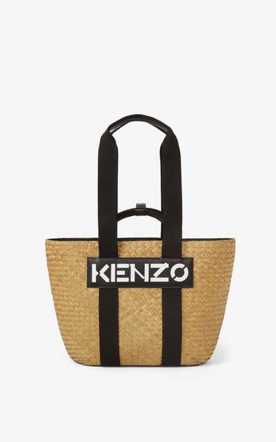 KENZO Large KENZO Logo raffia basket outlook