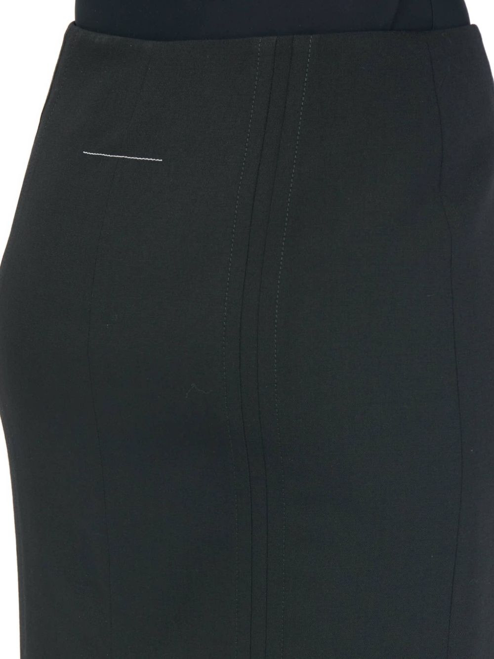 back-slit midi skirt - 5