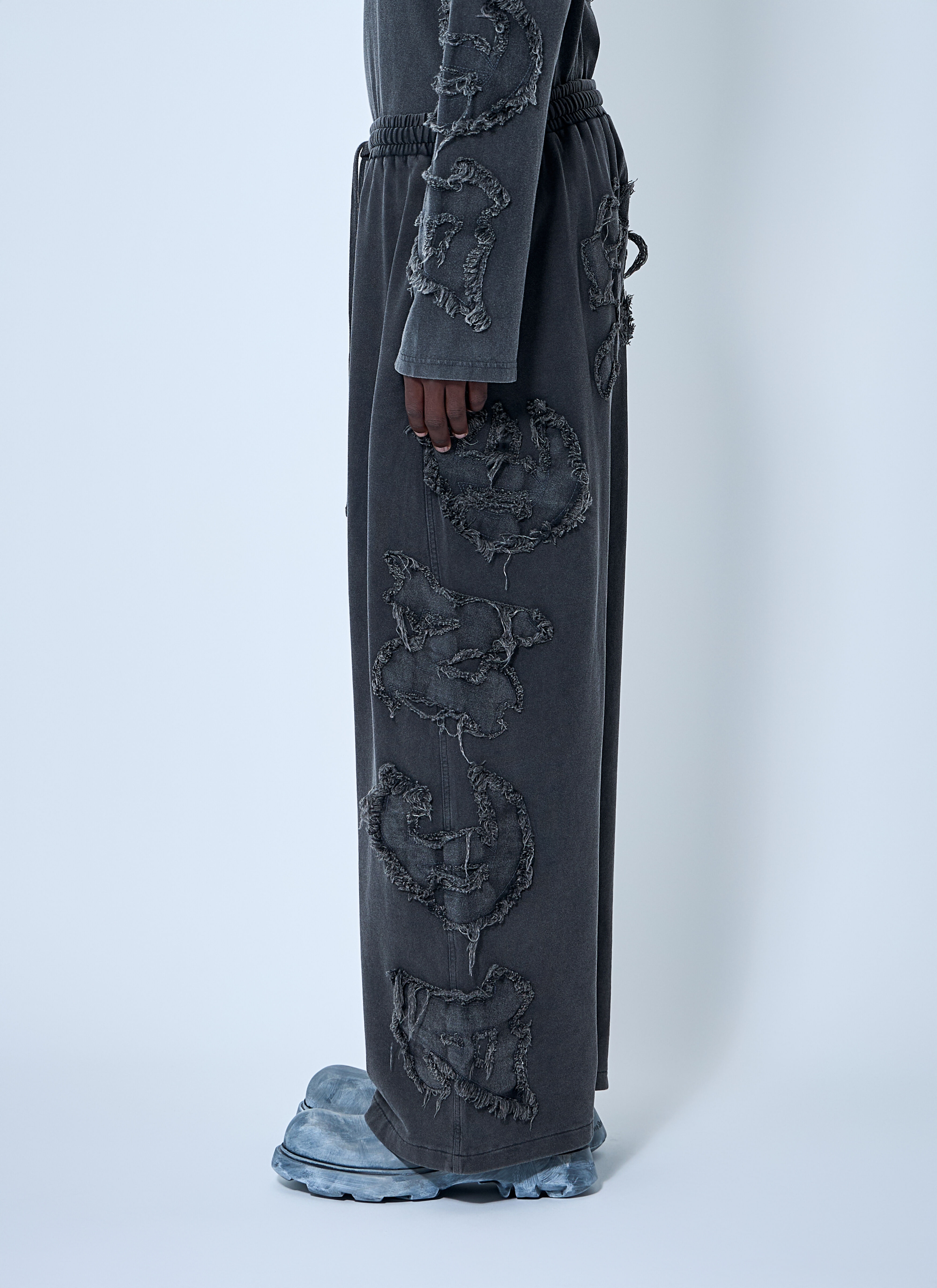 Distressed Logo Track Pants - 3