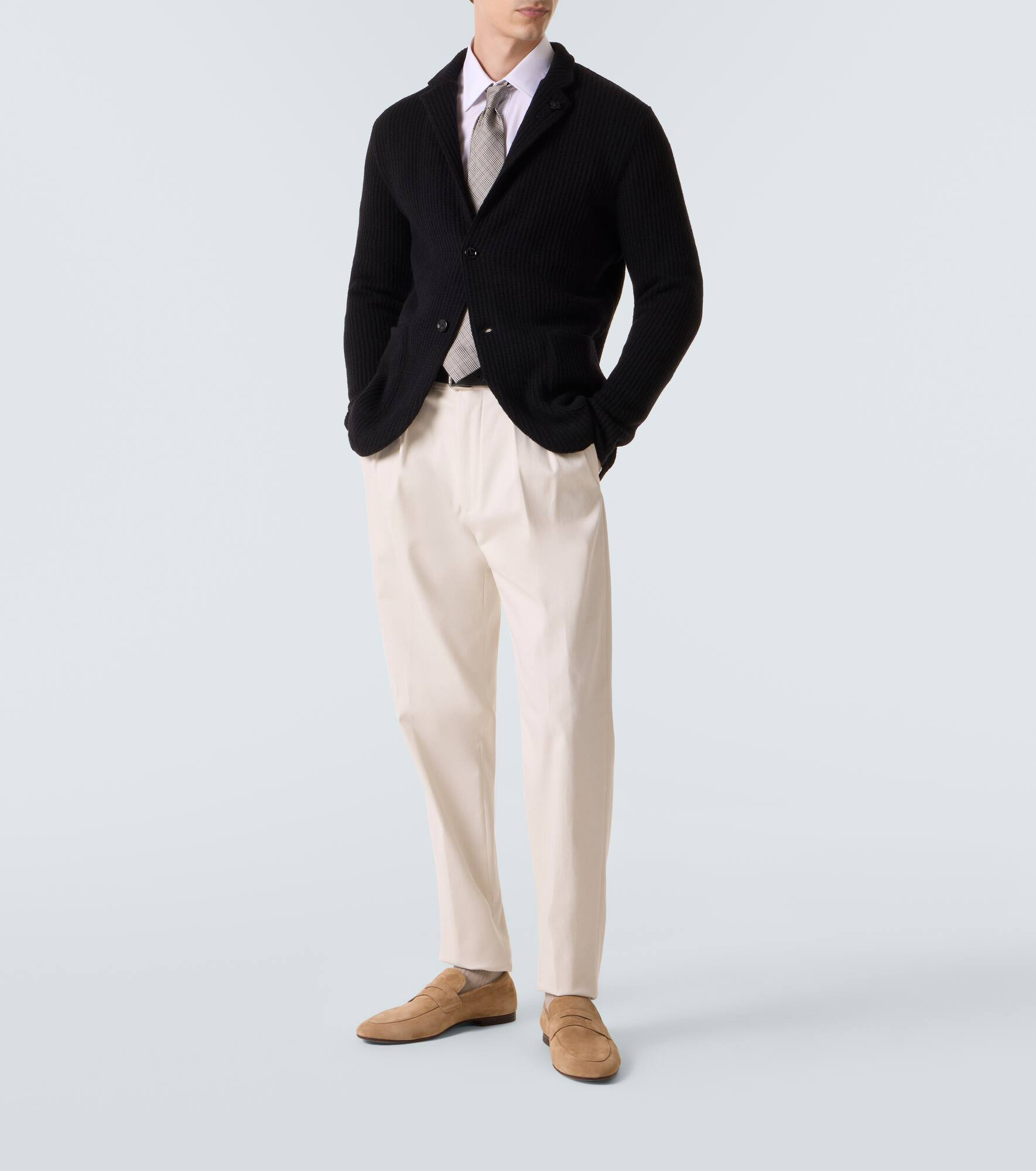 Ribbed-knit cashmere cardigan - 2