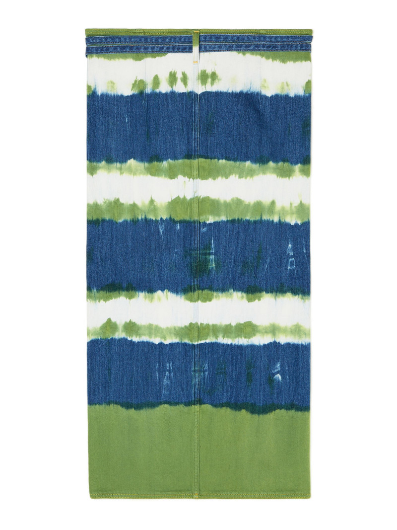 Alanui Magic Journey Denim Sarong Skirt outlook