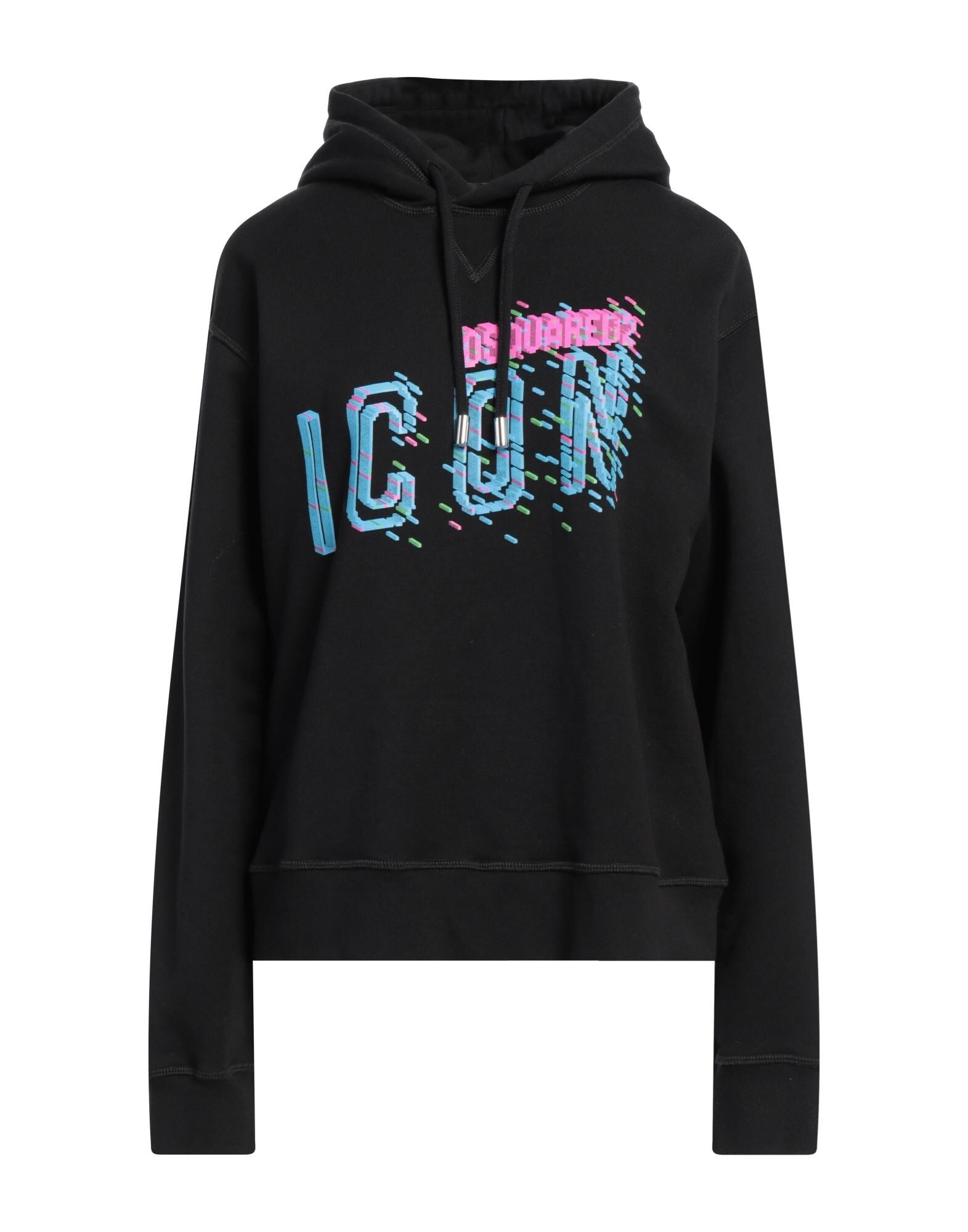 Black Women's Hooded Sweatshirt - 1