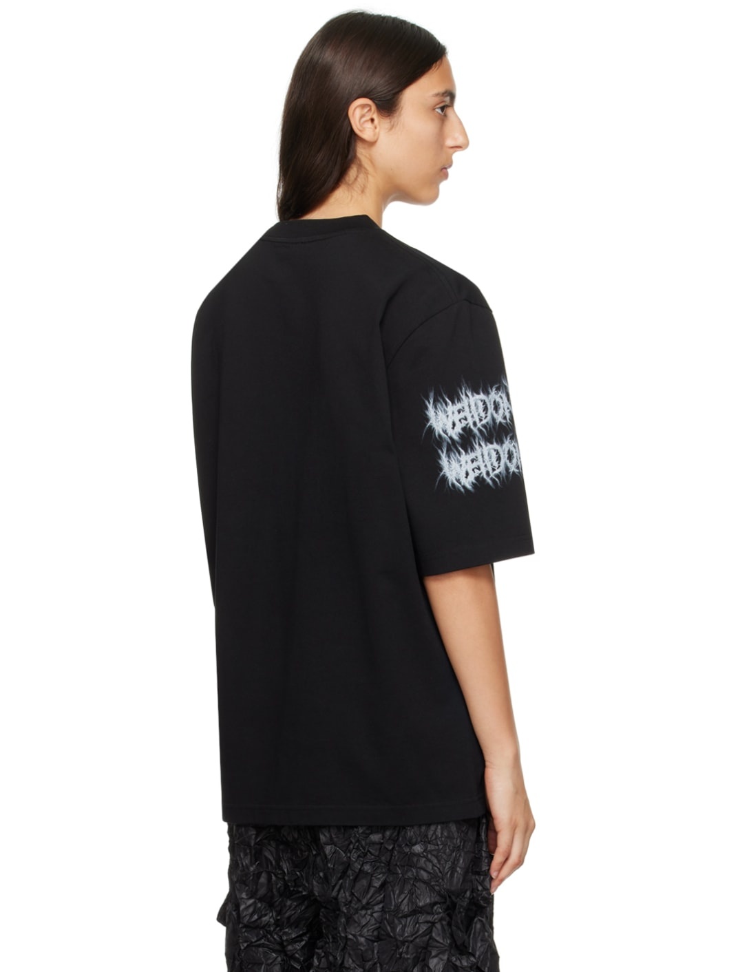 Black Printed T-Shirt - 3