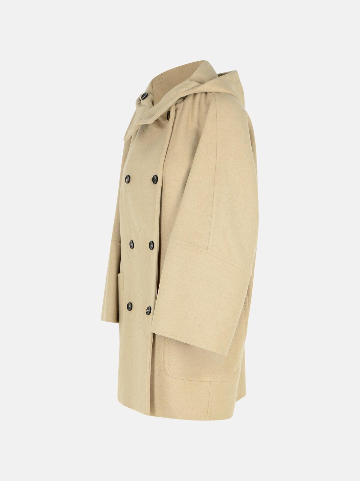 'ARTURO1234' BEIGE WOOL BLEND COAT - 2