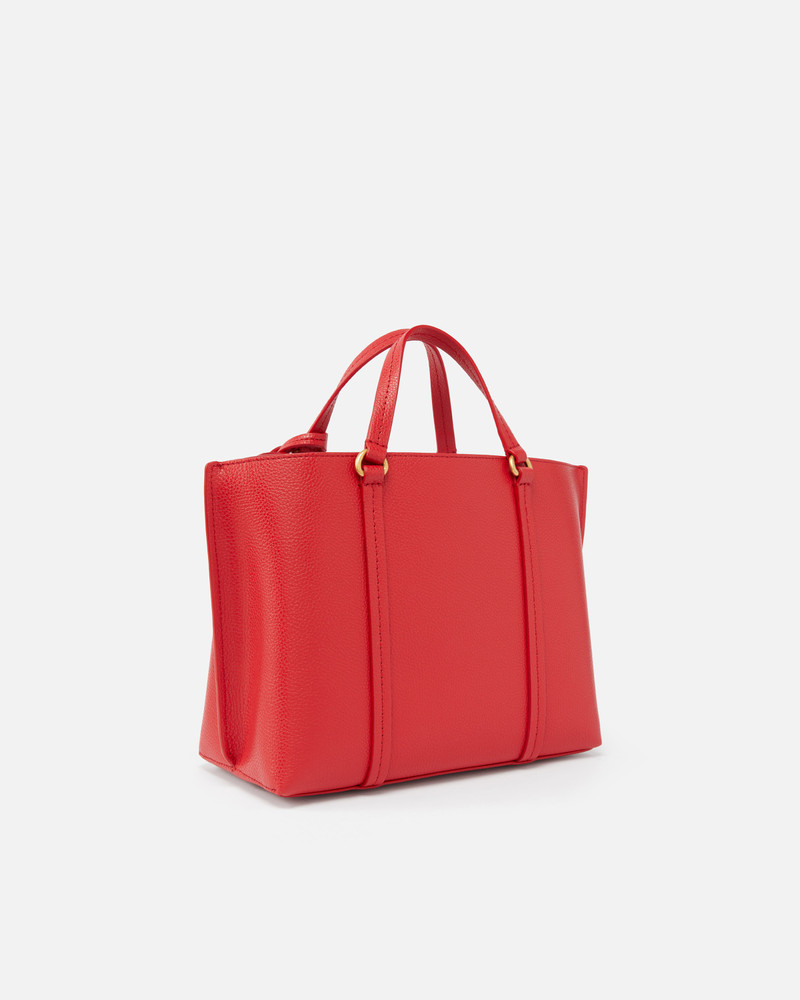 PINKO LARGE TUMBLED LEATHER SHOPPER BAG outlook