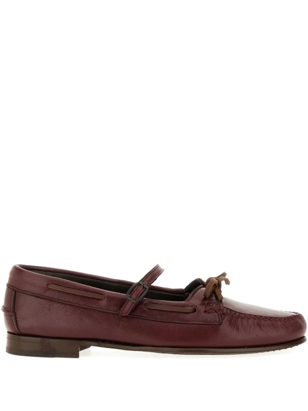 buckle tie loafers - 1