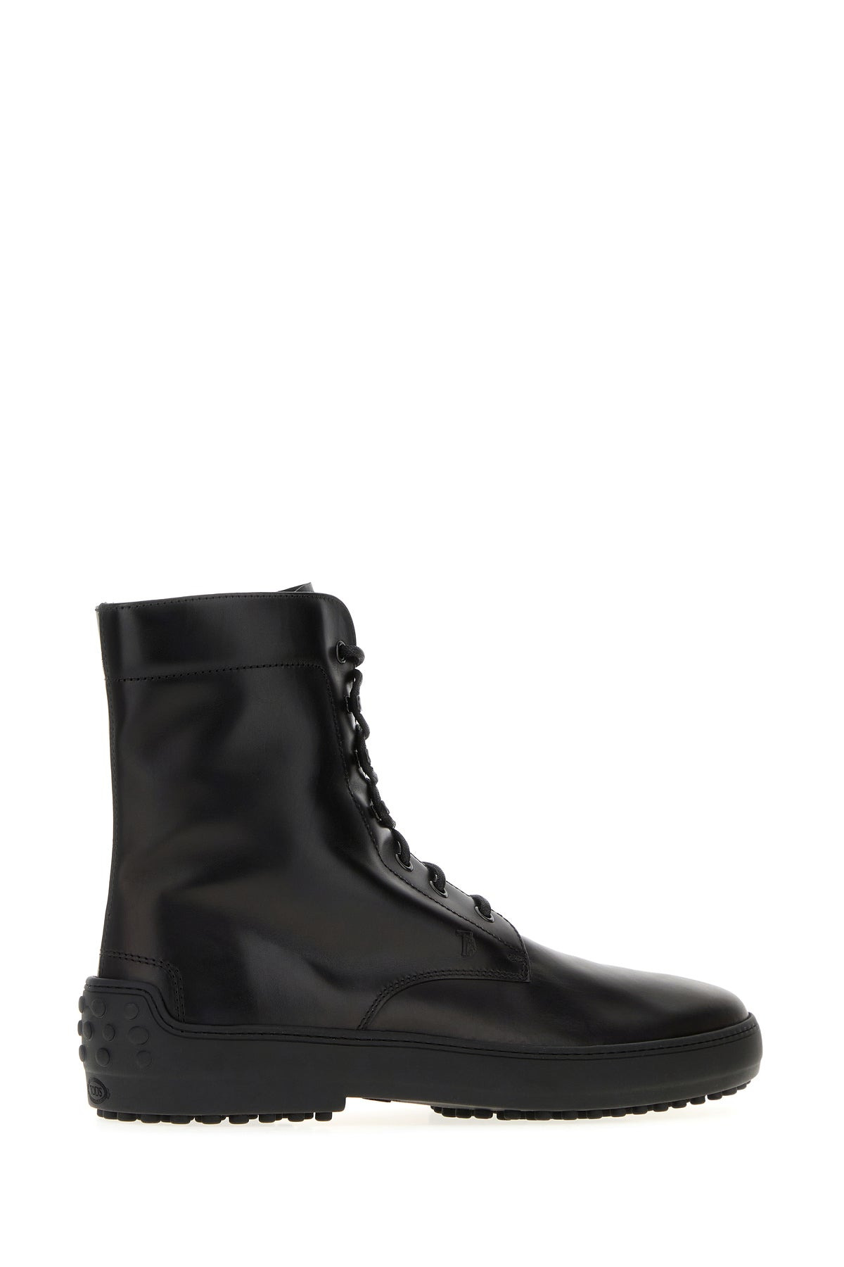 Black leather ankle boots - 3