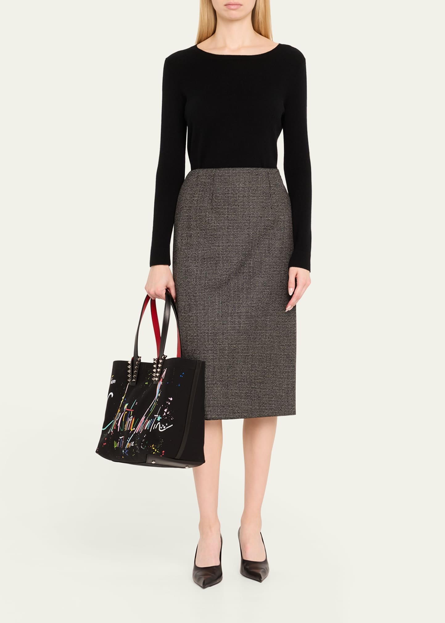 Cabata Small Beach Splash Logo Tote Bag - 6