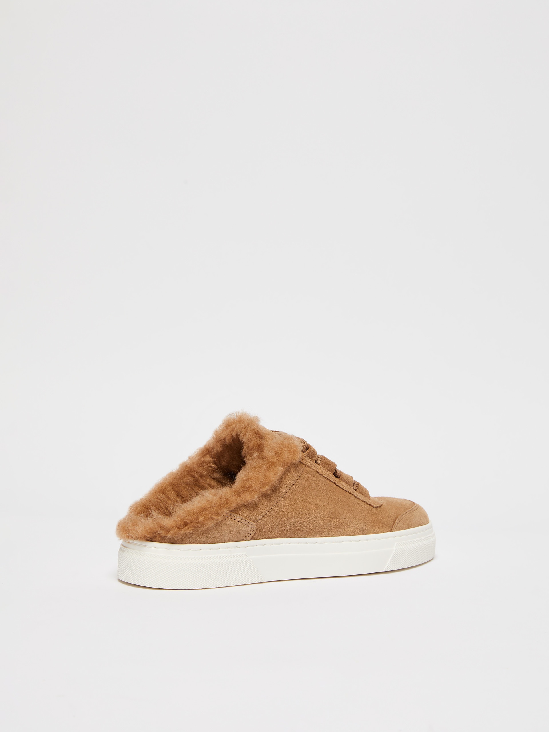 TSLIDESNEAKER Slide sneakers in suede and Teddy fabric - 3