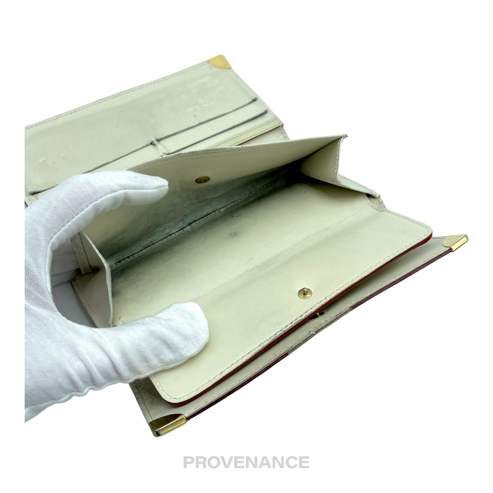 Louis Vuitton International Wallet - White Suhali Leather - 8