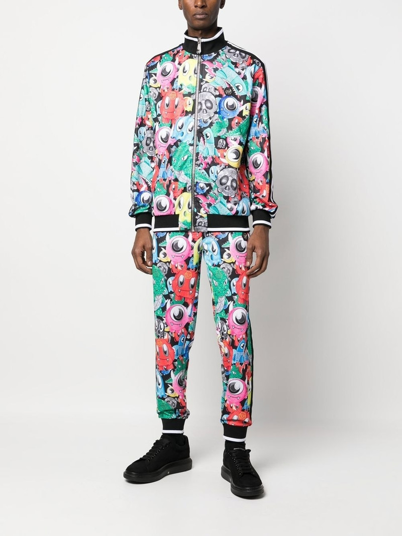 PHILIPP PLEIN cartoon-print tracksuit outlook