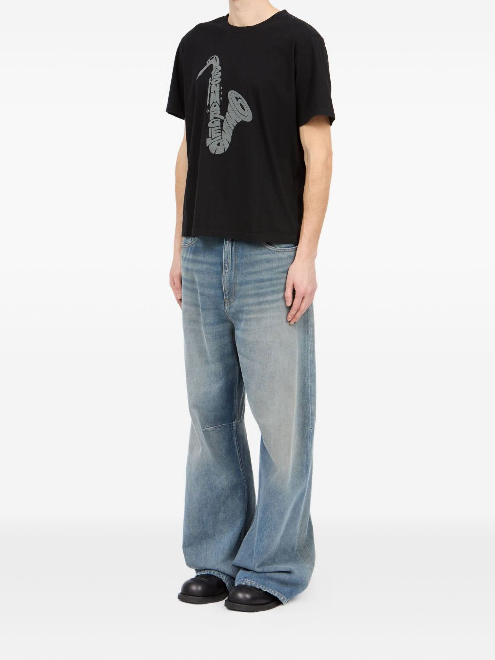 SAXOPHONE-PRINT T-SHIRT - 3