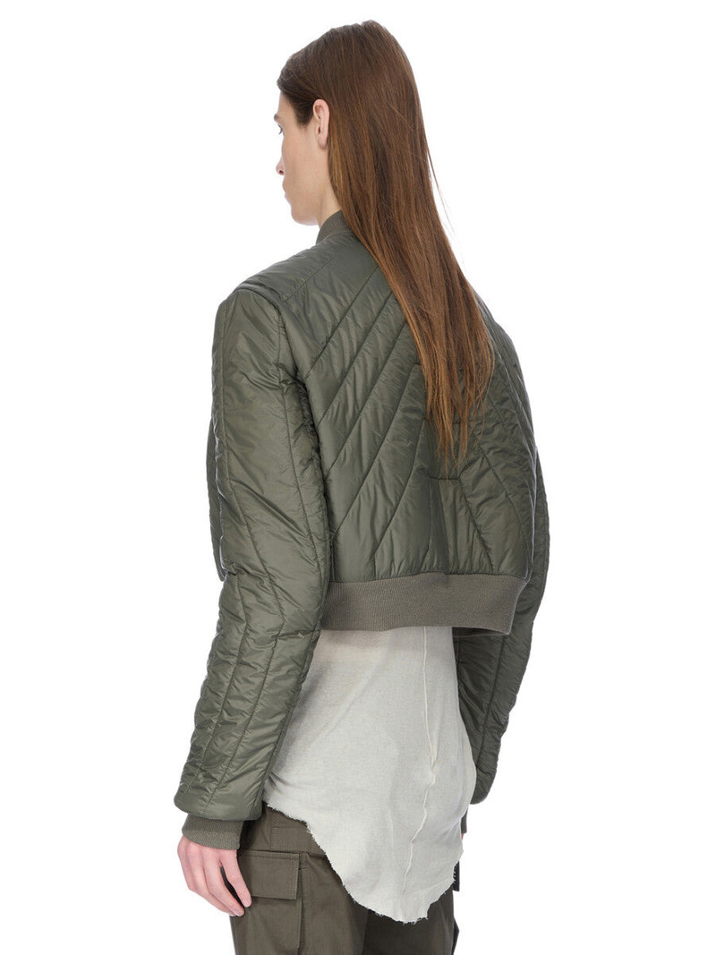 Khaki Concordians Quilted Flight Down Bomber Jacket 3