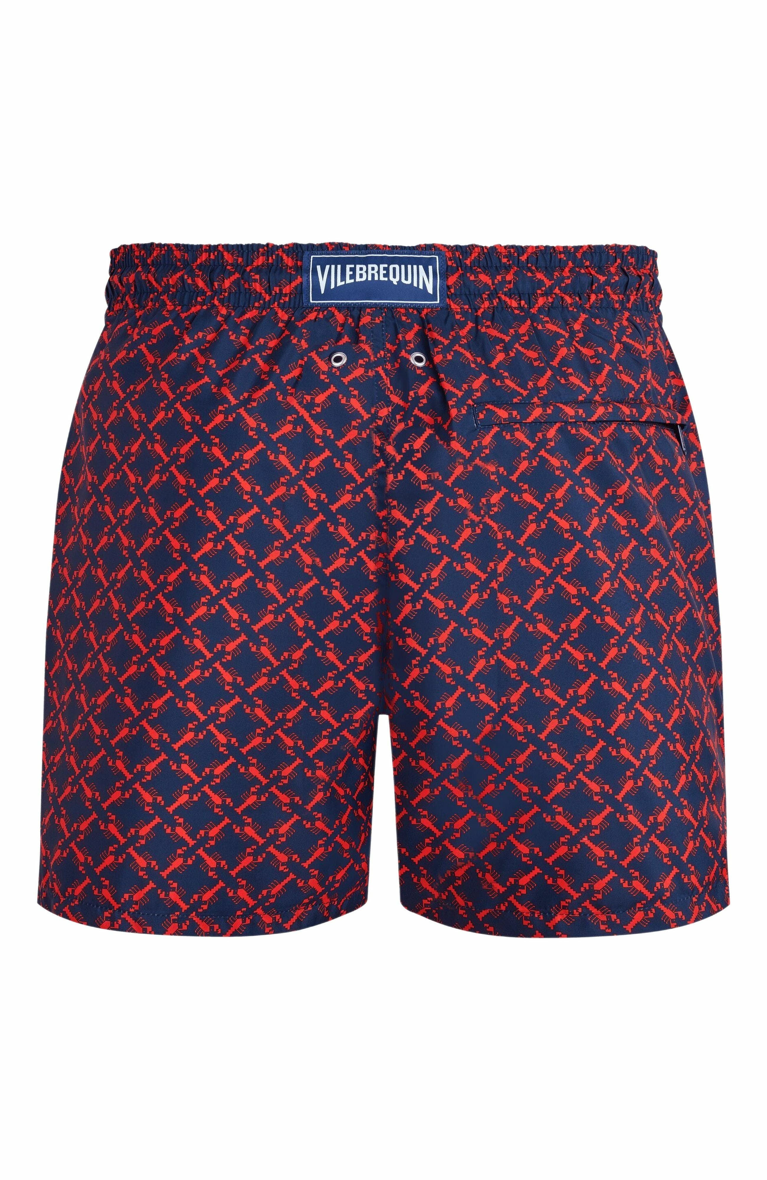 Vilebrequin Men's Crab Ballons Ultra-Light and Packable Swim Shorts in Bleu Marine at Nordstrom - 3