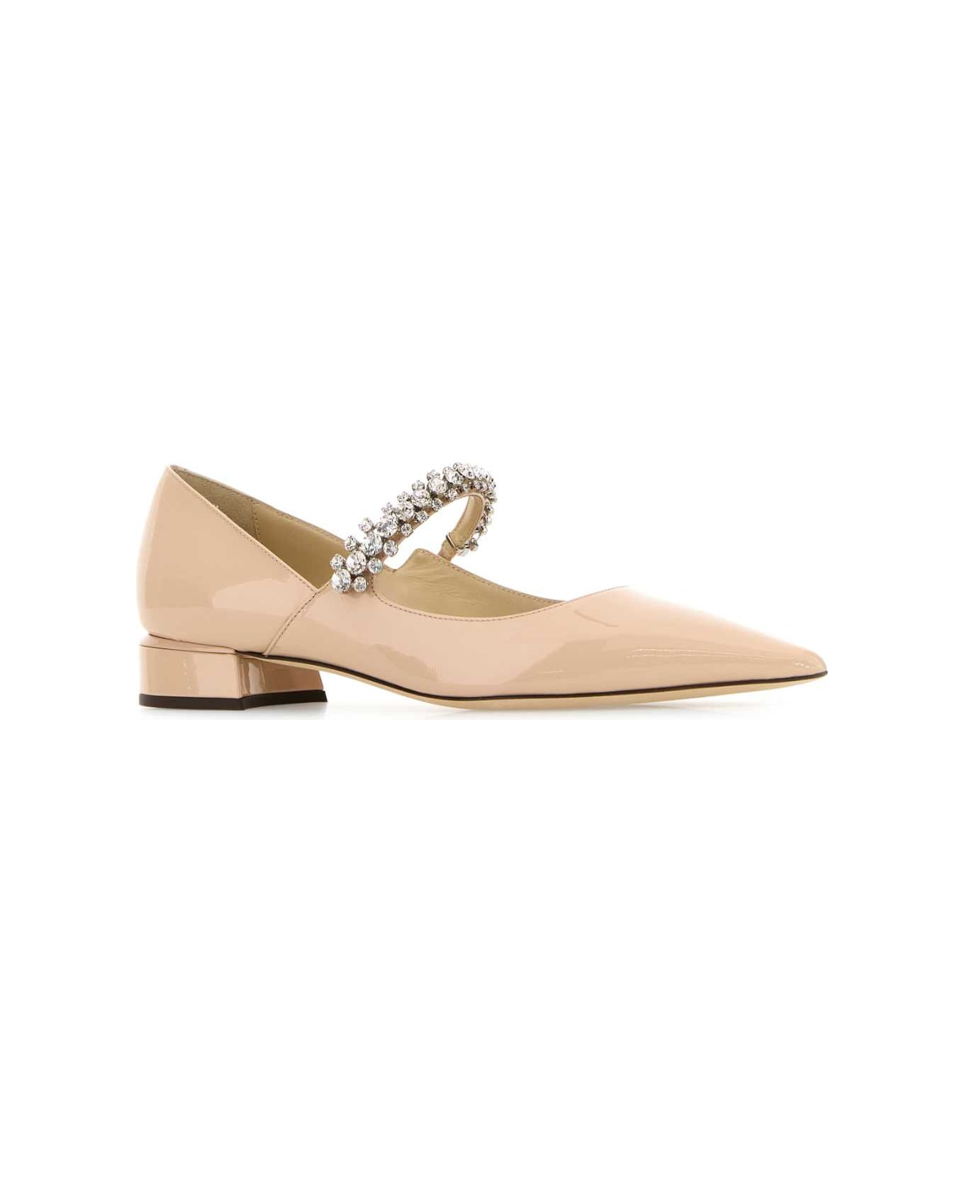 Powder Pink Leather Bing Ballerinas - 2