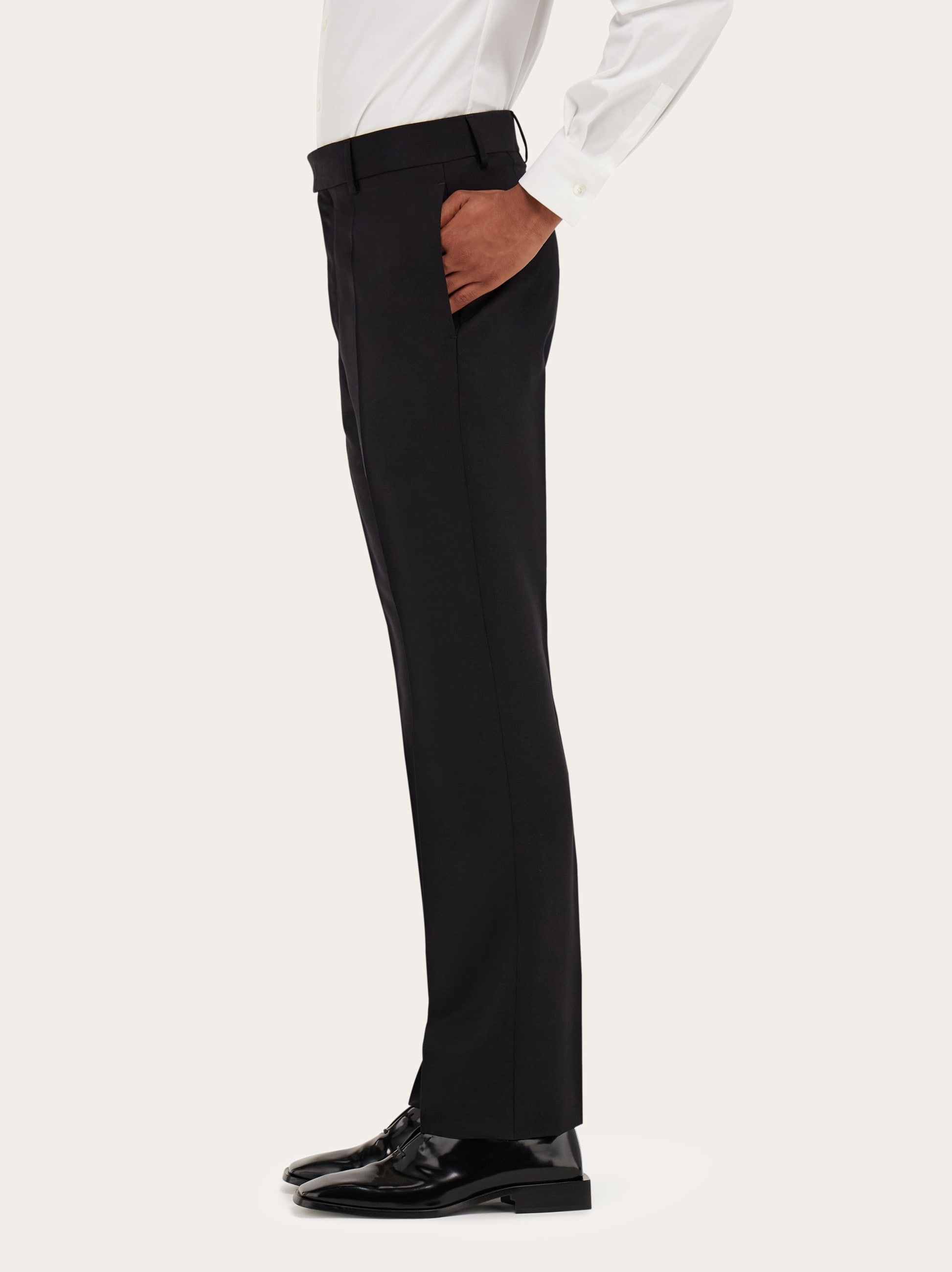 Flat front tailored trouser - 3