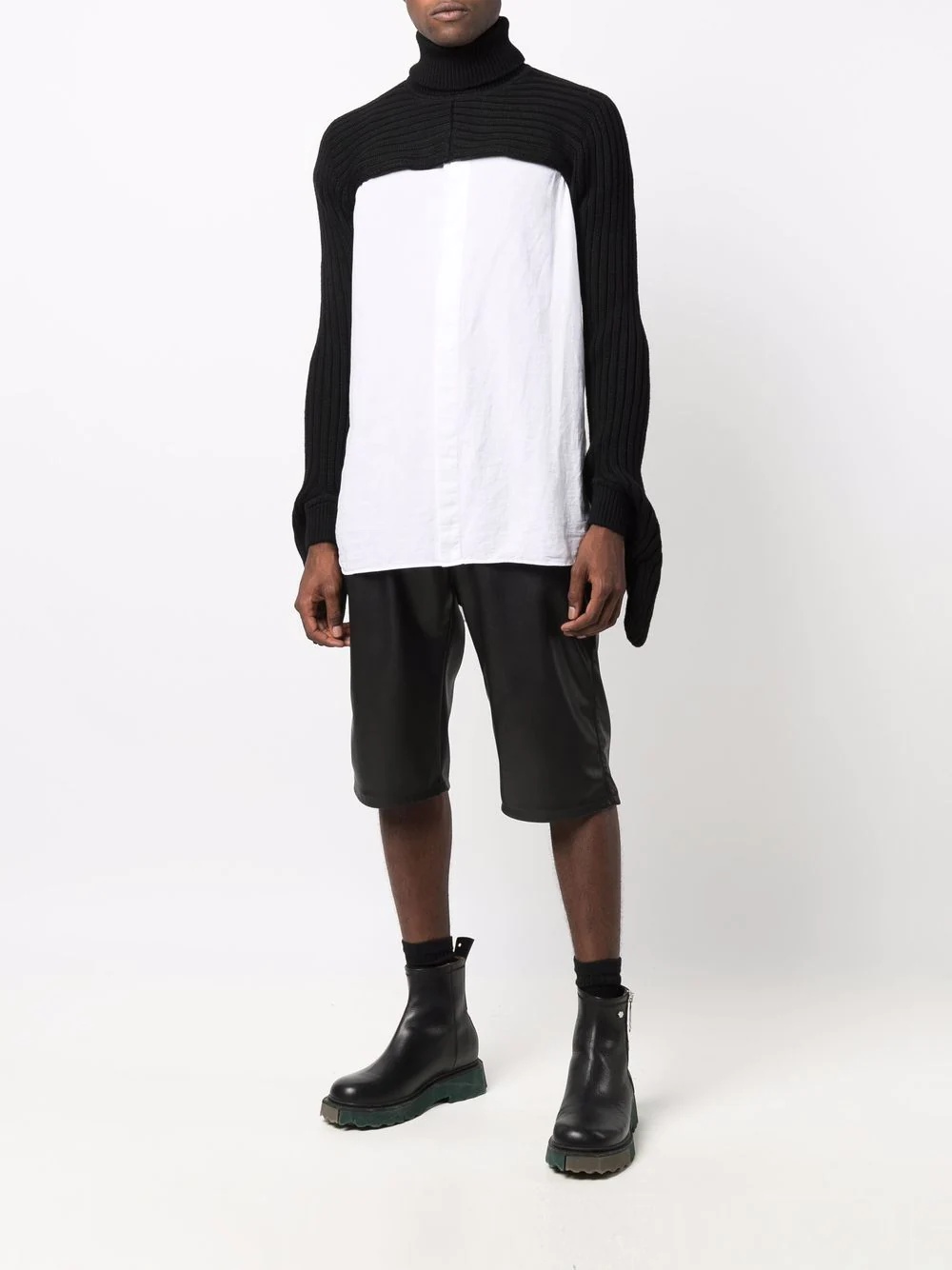 convertible roll-neck jumper - 6