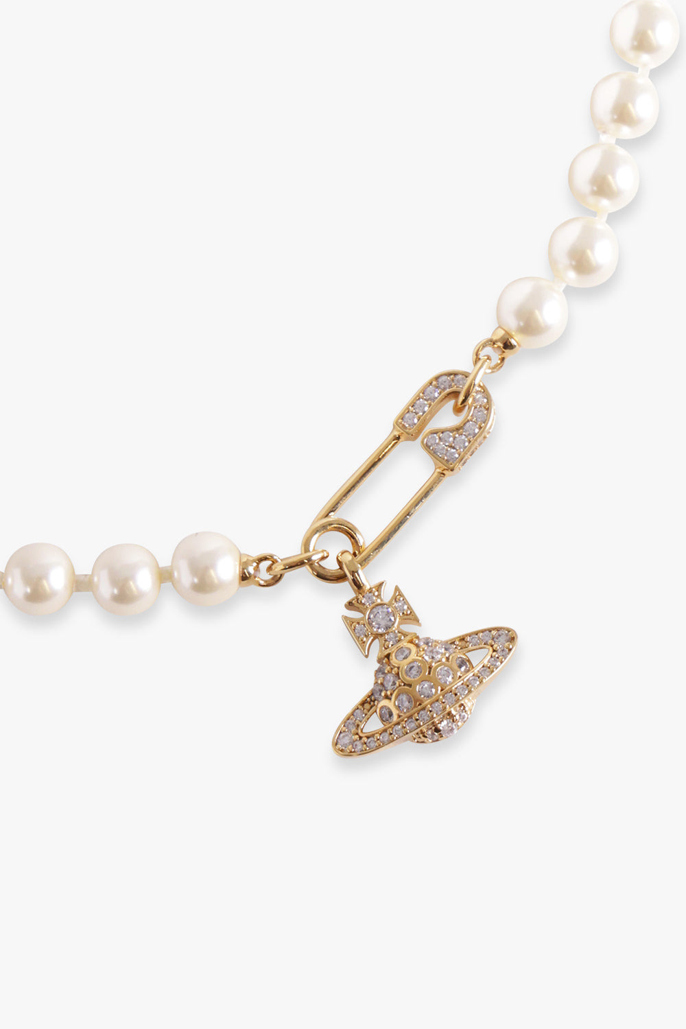 LUCRECE PEARL NECKLACE | CREAM ROSE PEARL/GOLD - 2
