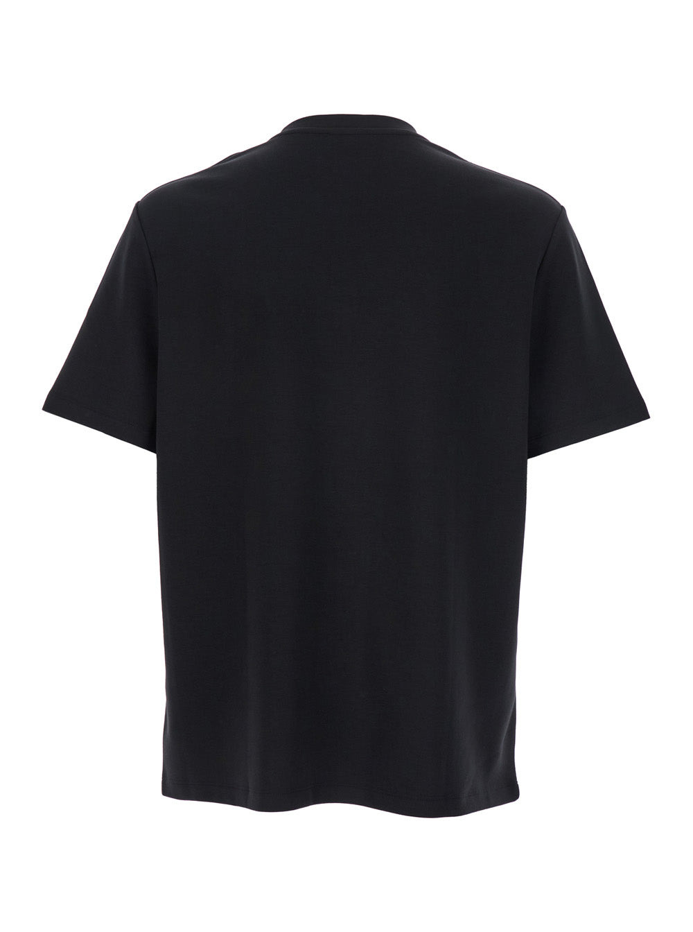 Balmain Men Black Crewneck T-Shirt With Logo Print On The Front In Cotton Man - 2