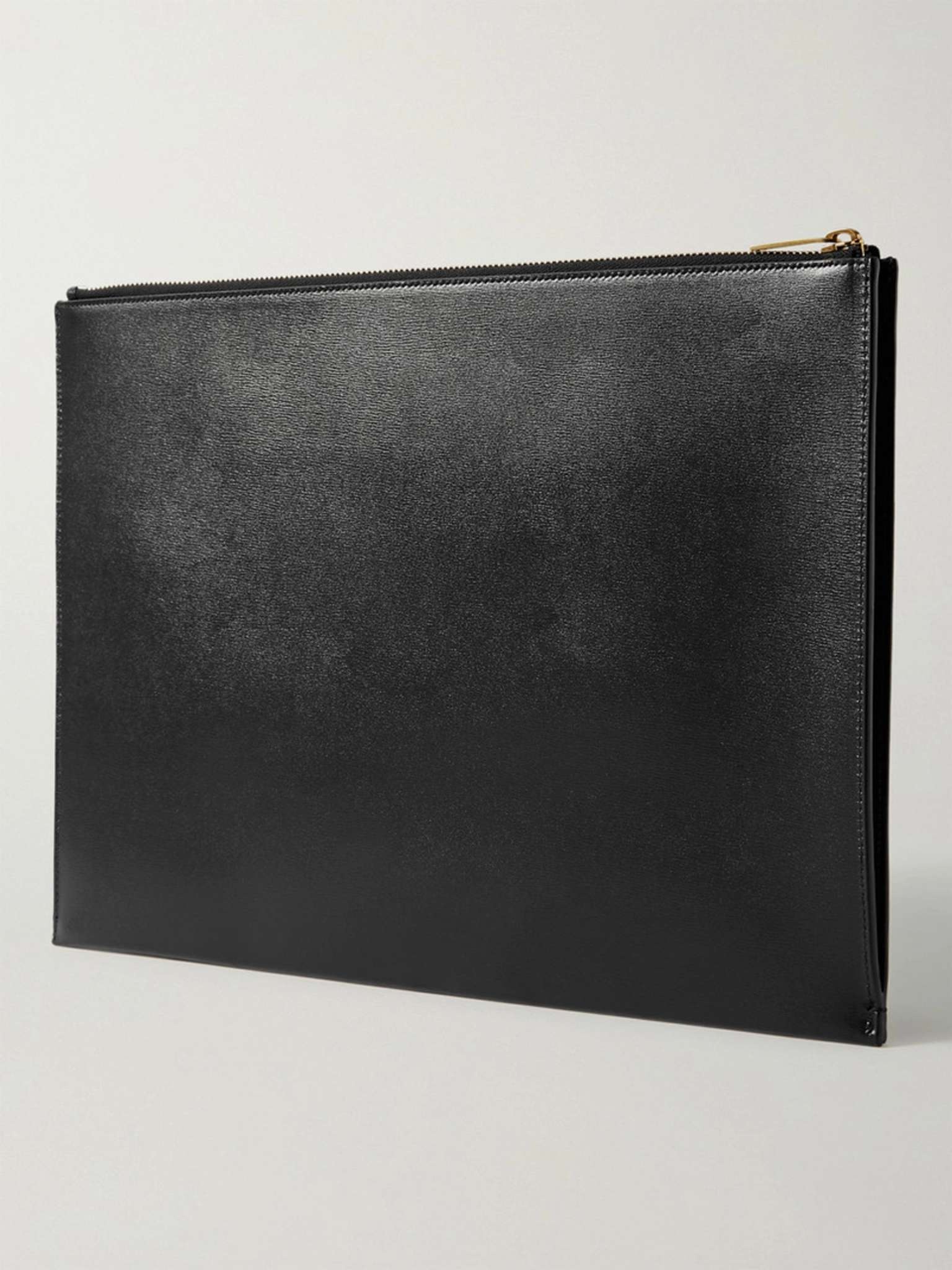 Logo-Appliquéd Leather Document Holder - 4