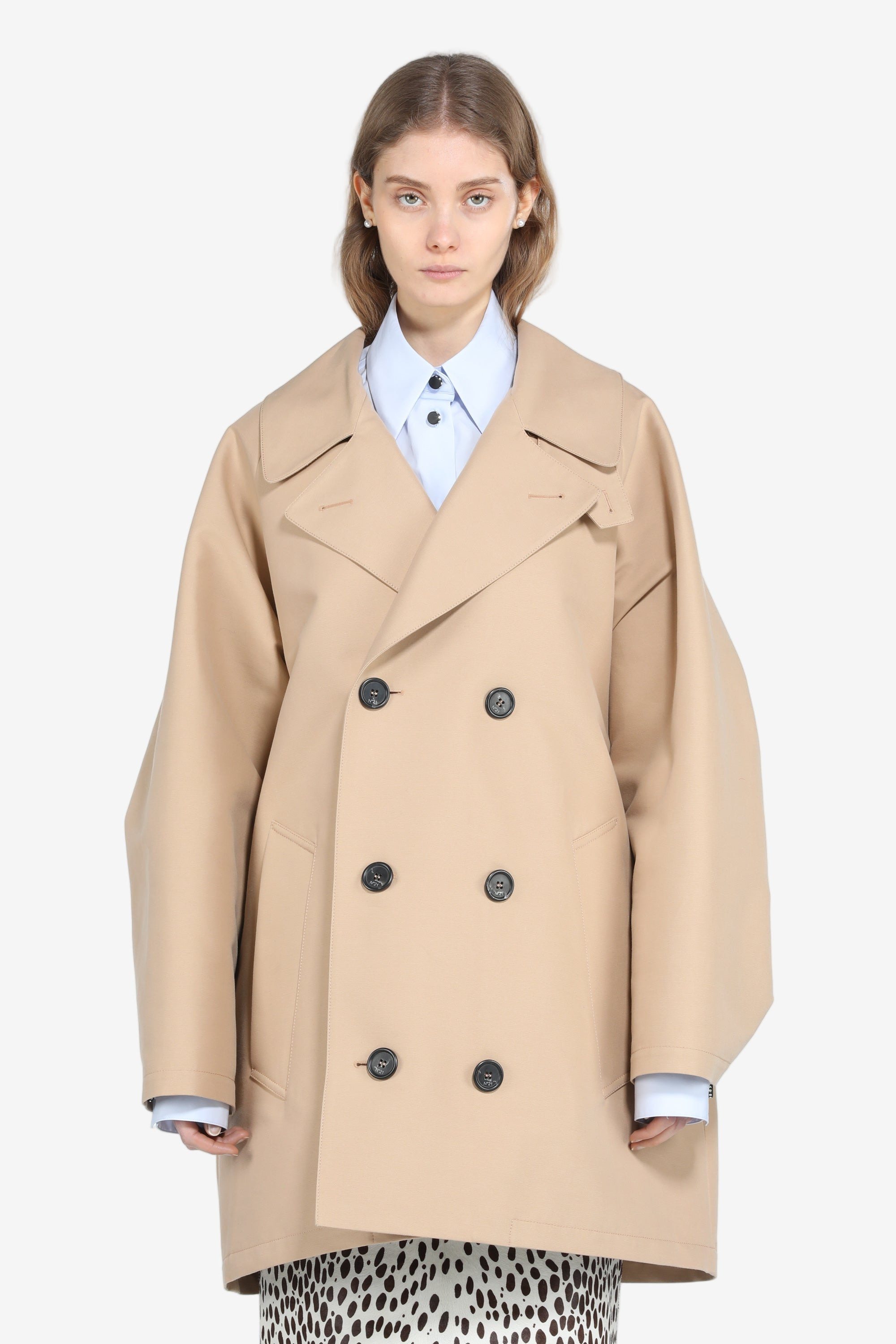 DOUBLE-BREASTED TRENCH JACKET - 4