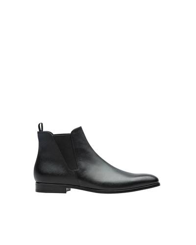 Prada Saffiano Leather Booties outlook