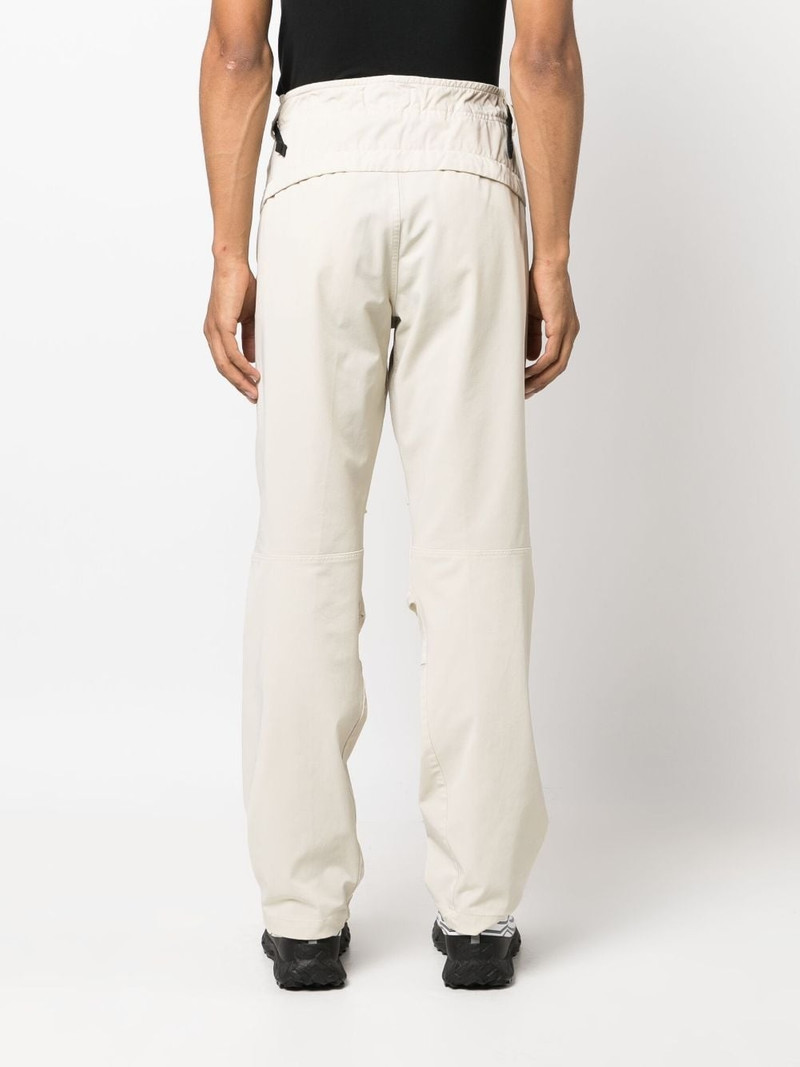 strap-detail high-rise tapered-leg trousers 4