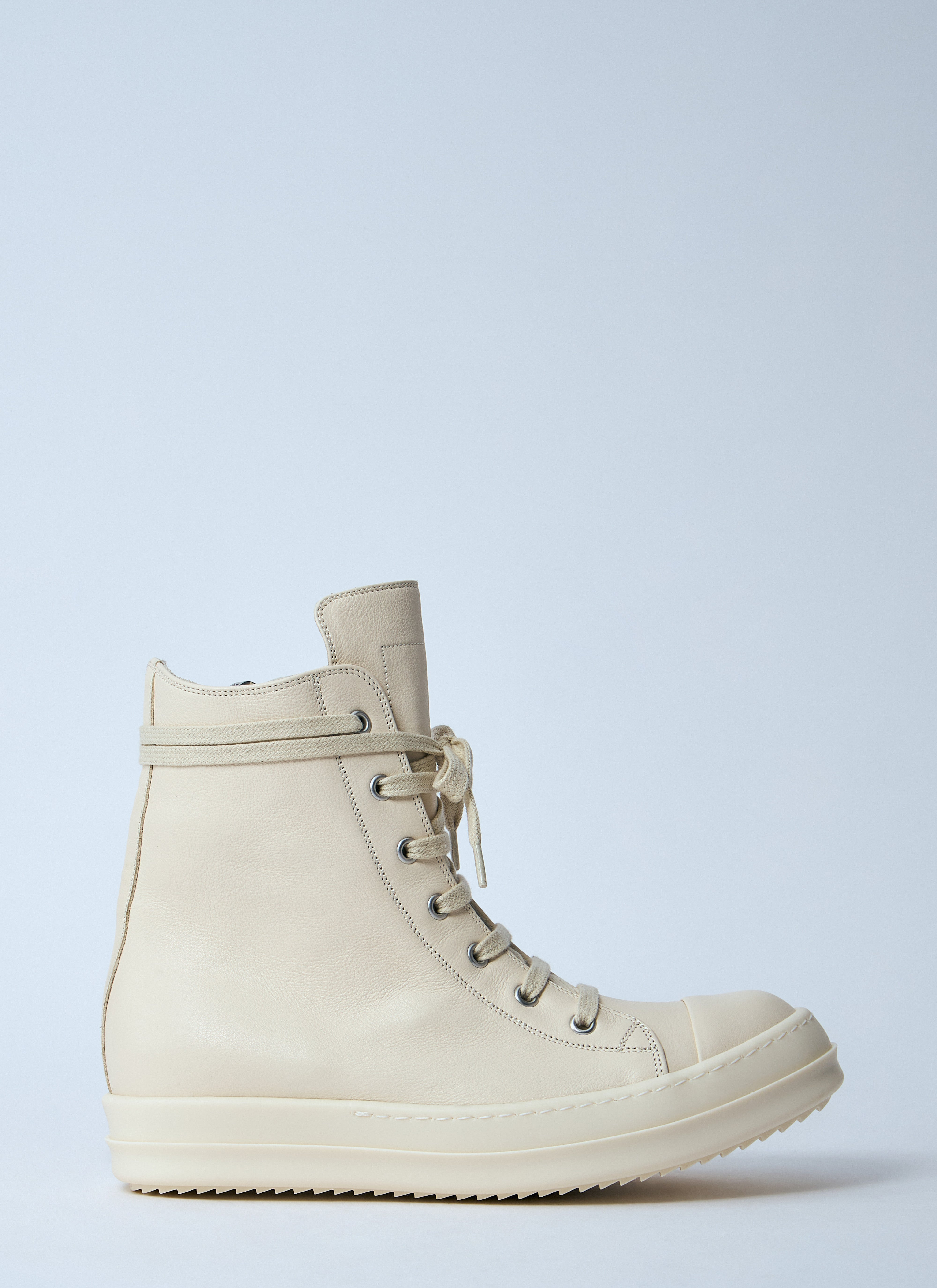 Rick Owens Women High-Top Leather Sneakers - 7