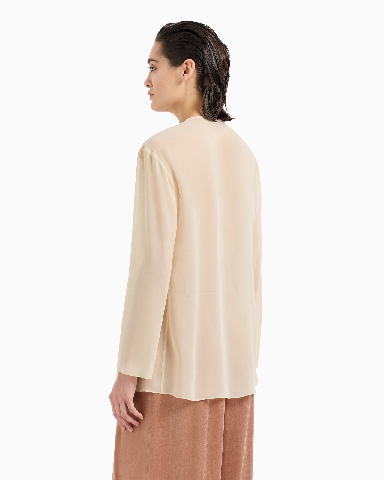SILK GEORGETTE SHIRT - 3