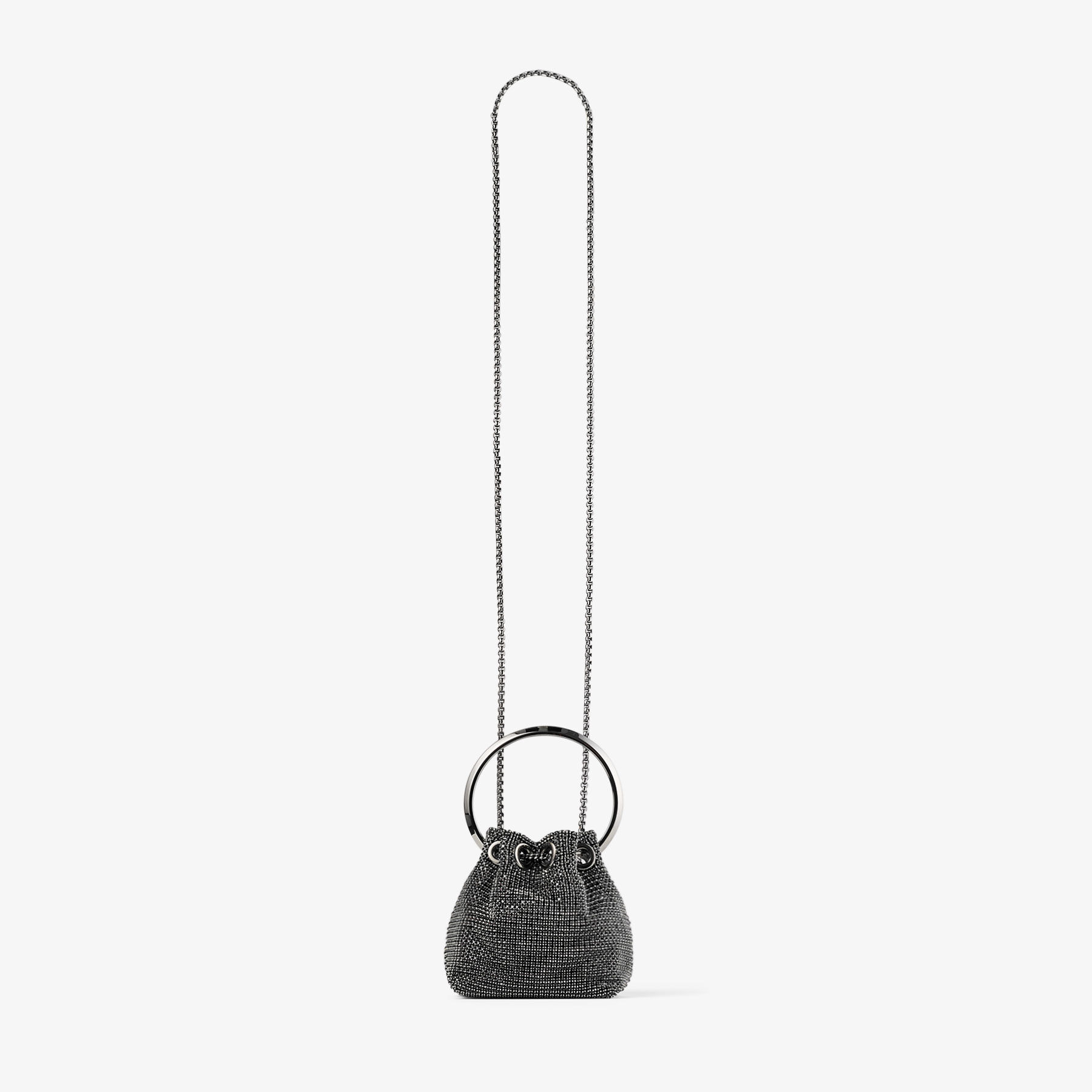 Micro Bon Bon
Black Crystal Mesh Mini Bag - 4
