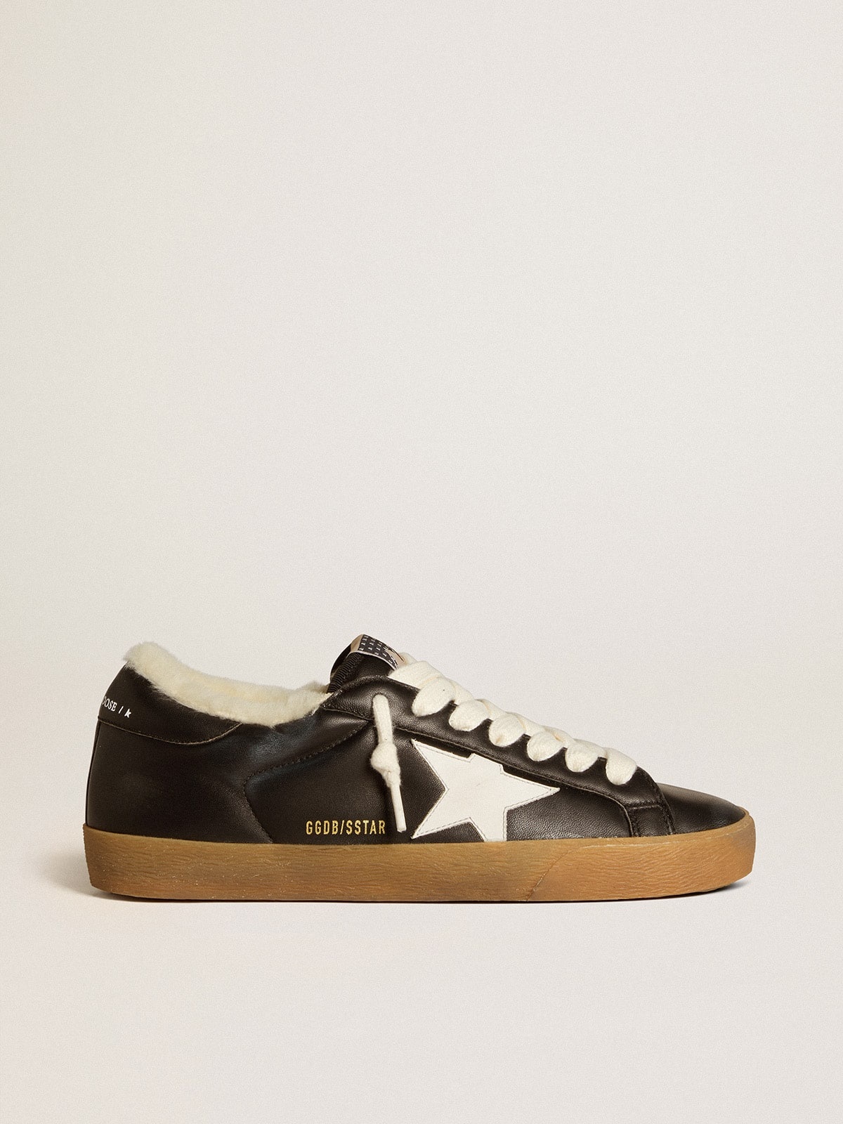 Super-Star in matelassé nappa with leather star and shearling lining - 1