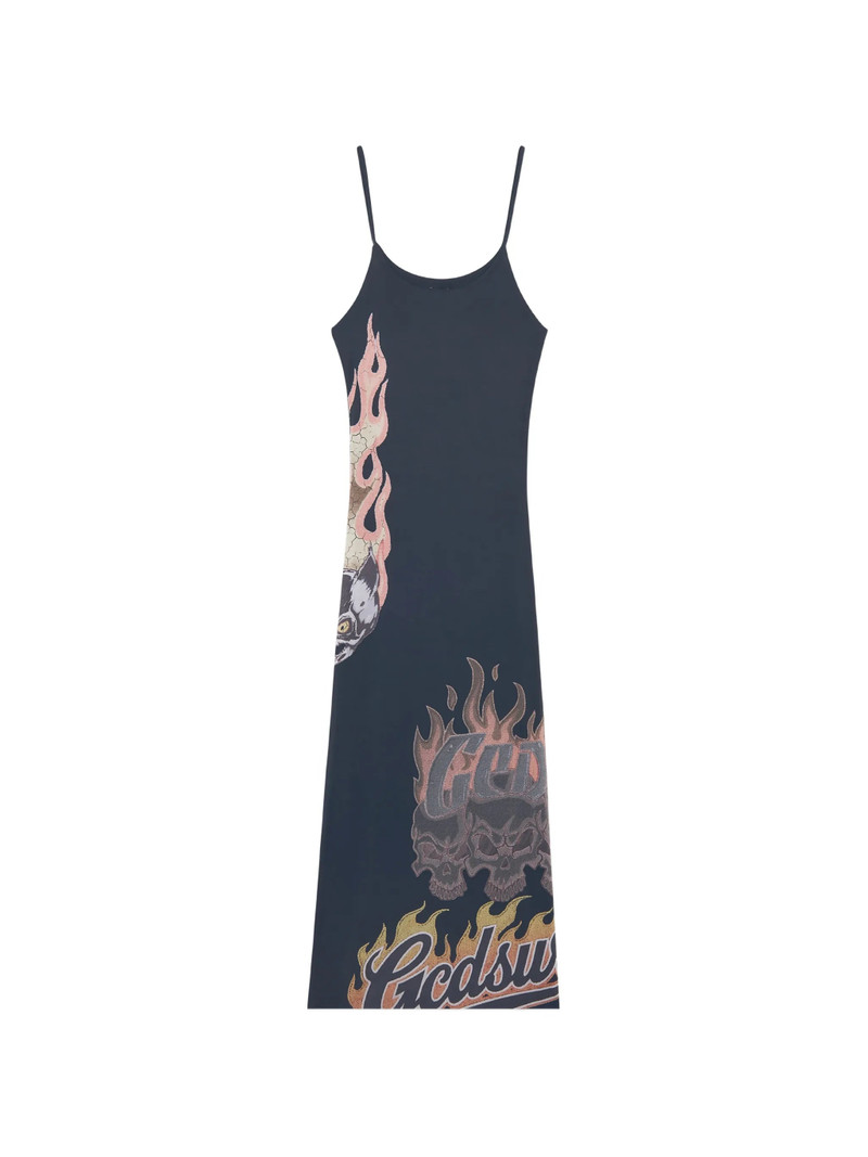 Gcds Graphic-print Midi Dress 1