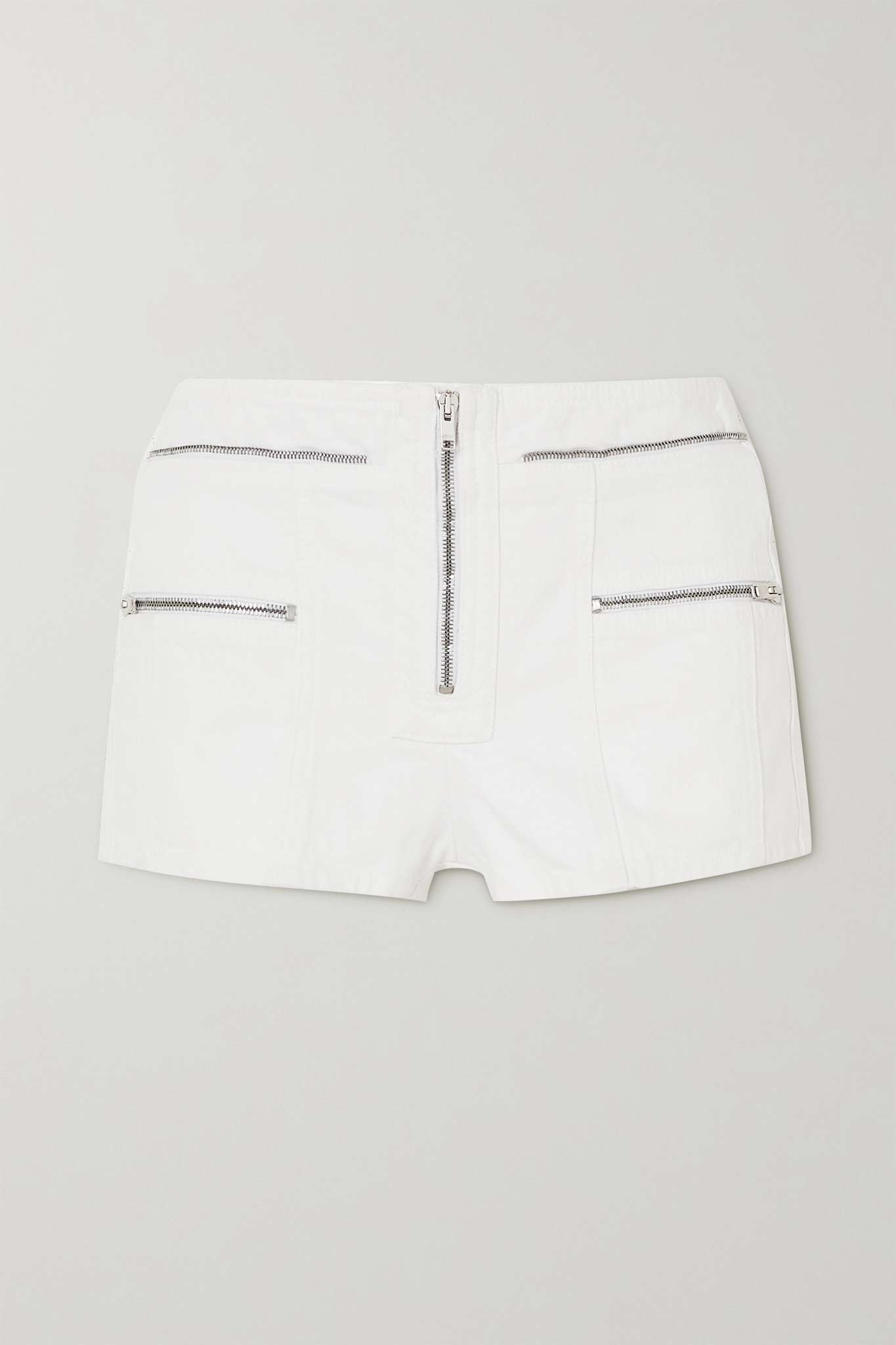 Lary paneled cotton-gabardine shorts - 1